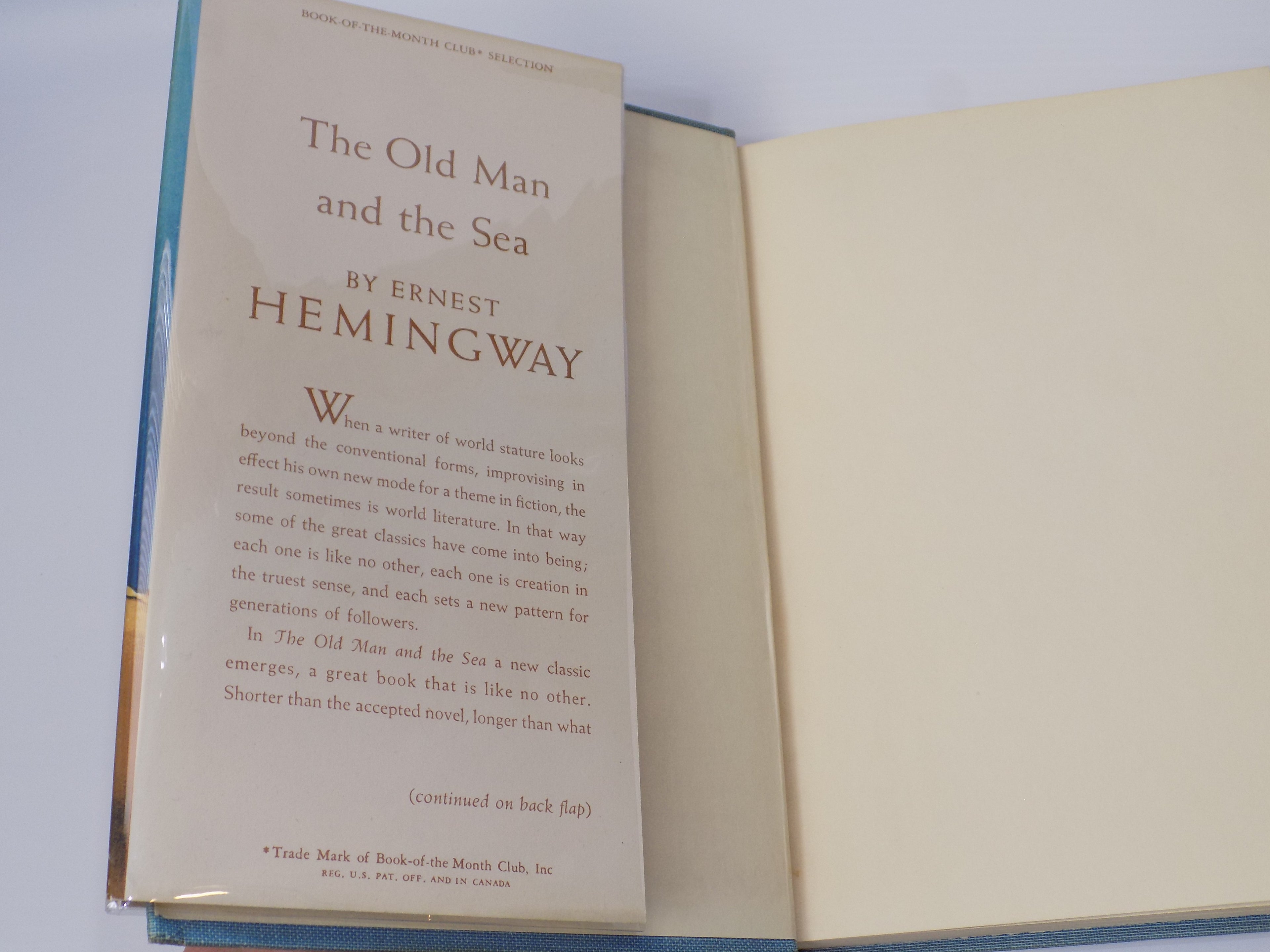 The Old Man and The Sea by Ernest Hemingway | 1952 | B.C.E.