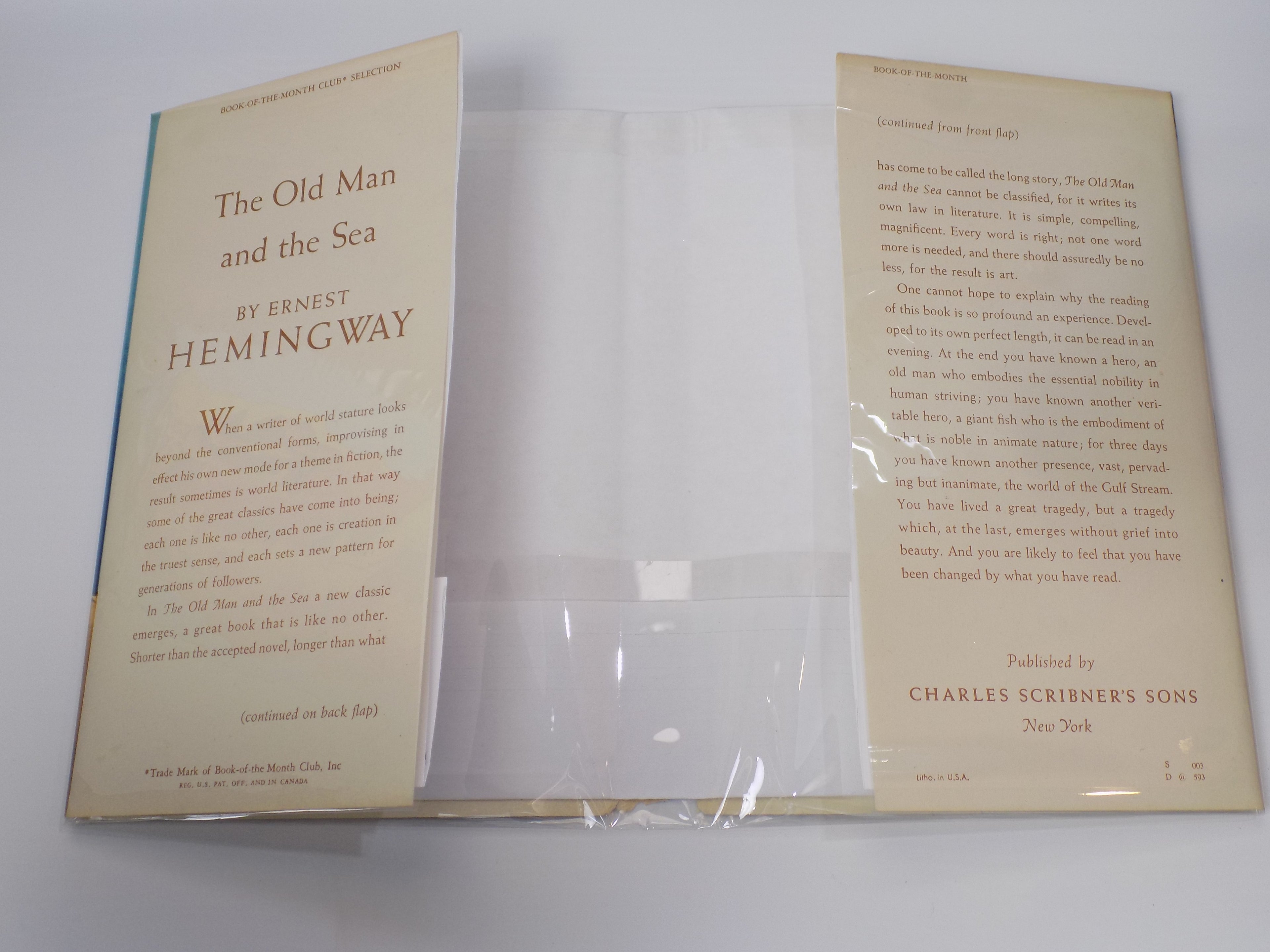 The Old Man and The Sea by Ernest Hemingway | 1952 | B.C.E.