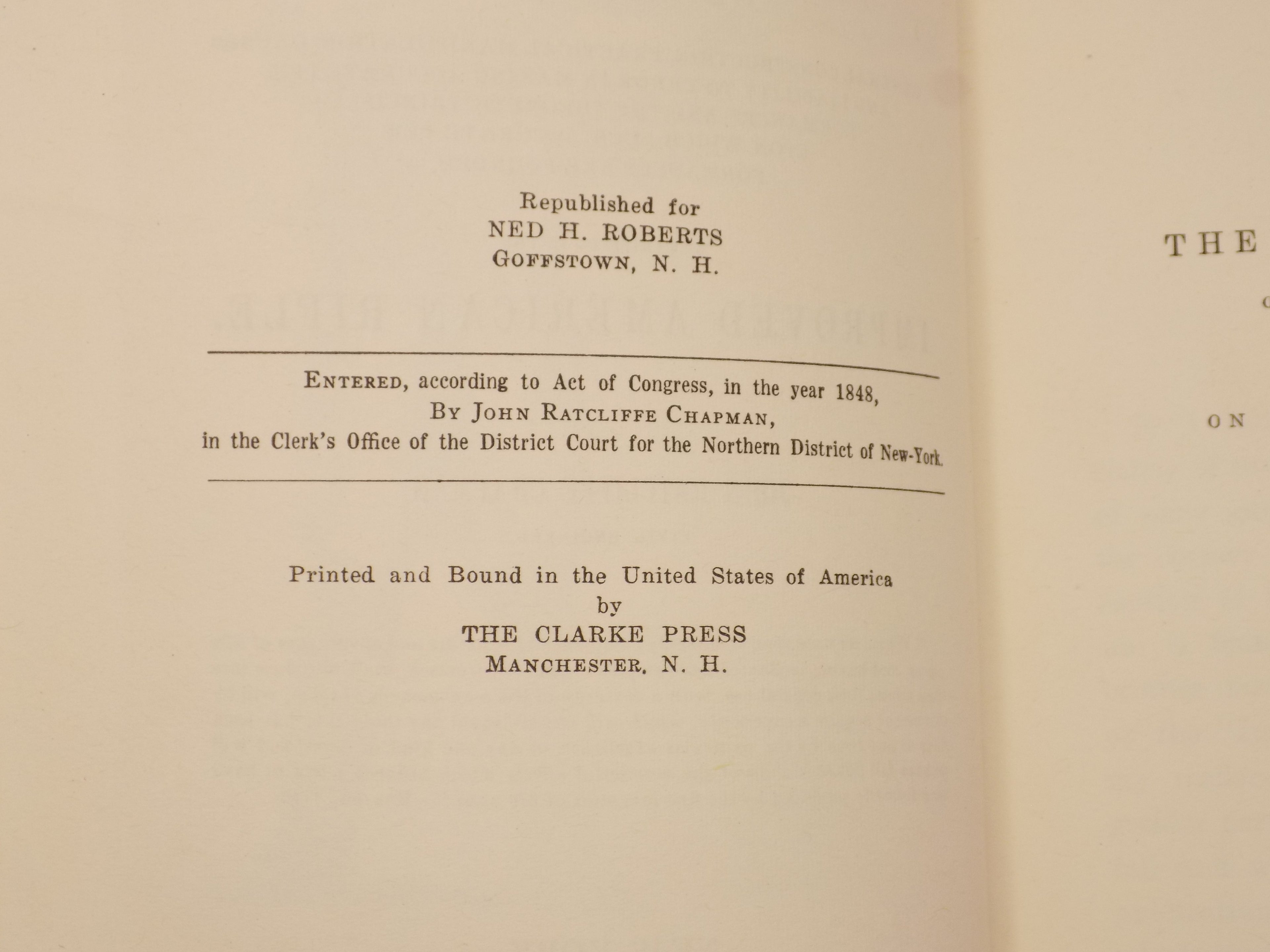 Improved American Rifle by John Ratcliffe Chapman | Ned Roberts 1941 Edition