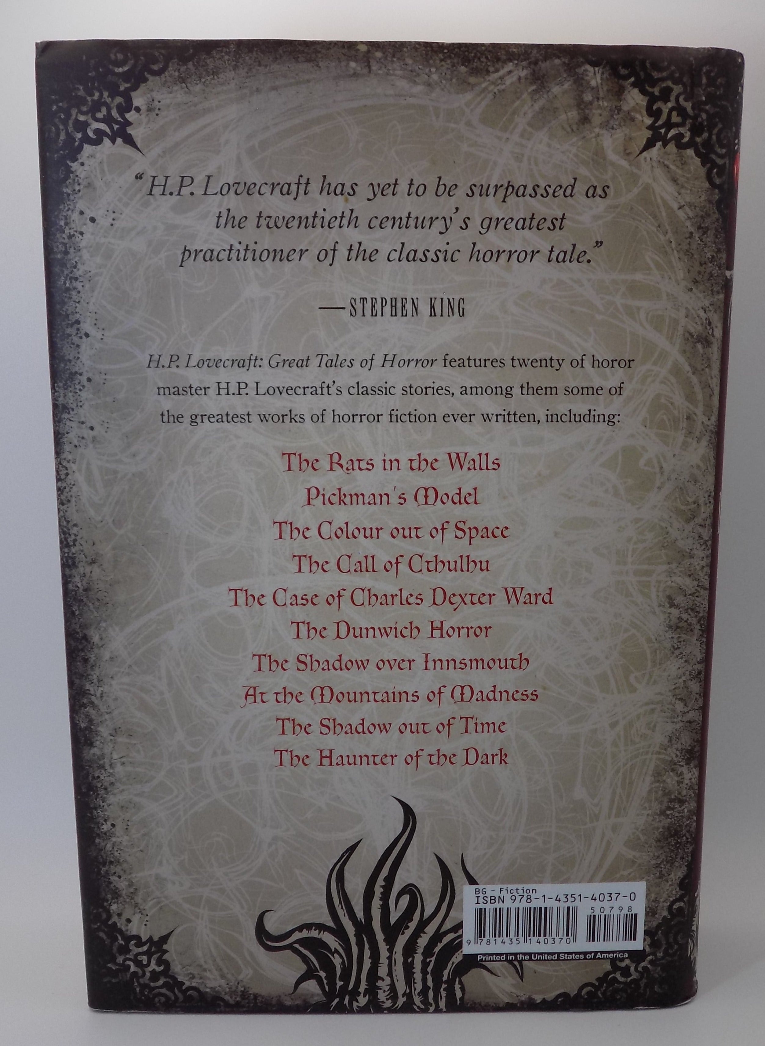 Great Tales of Horror by H.P. Lovecraft | Fall River Press 2012