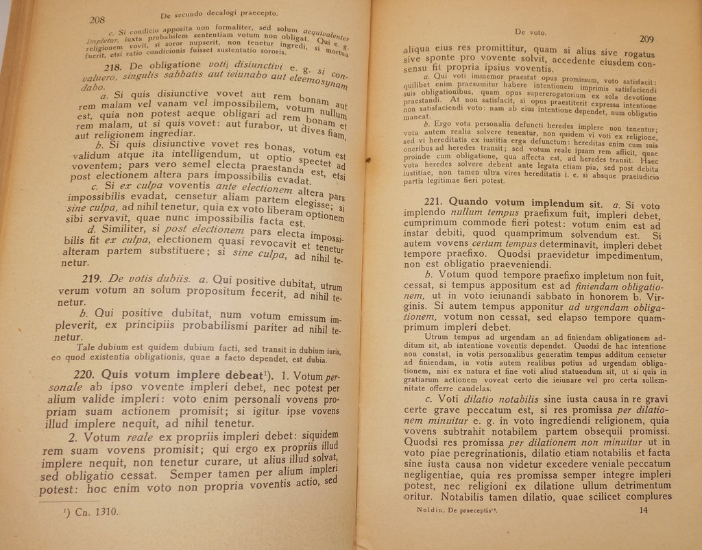 De Praeceptis (On the Precepts) by Hieronymus Noldin, S.J. | Latin Text, 1926