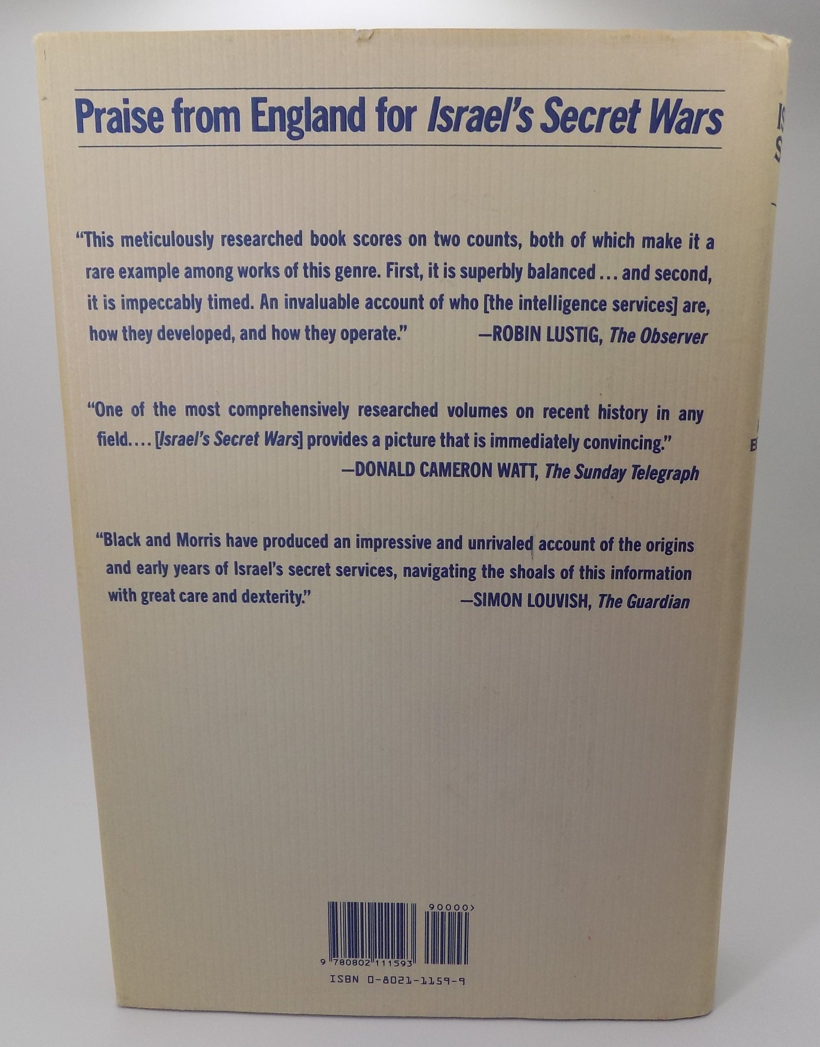 Israel's Secret Wars A History of Israel's Intelligence Services | 1st American Edition