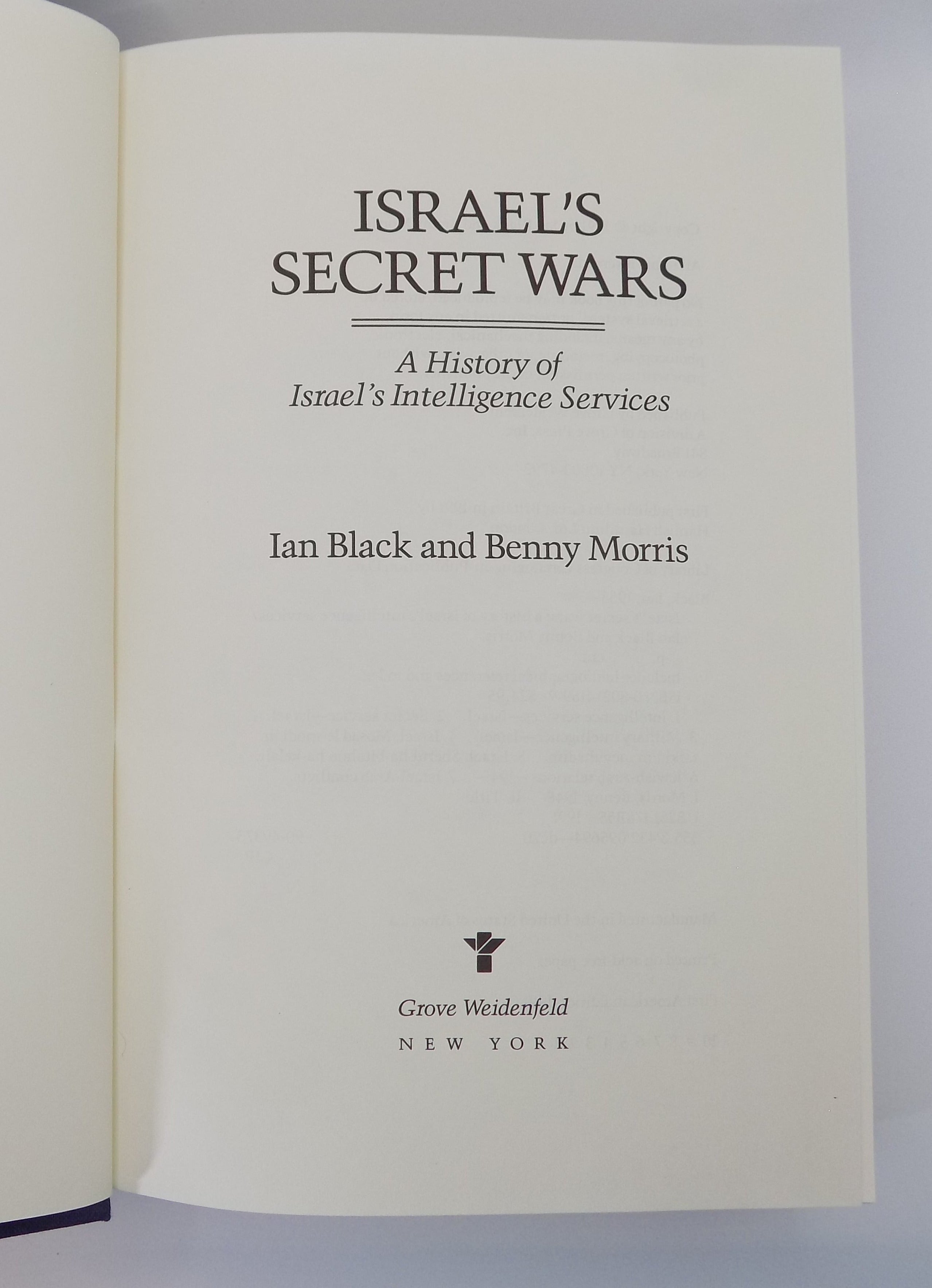 Israel's Secret Wars A History of Israel's Intelligence Services | 1st American Edition