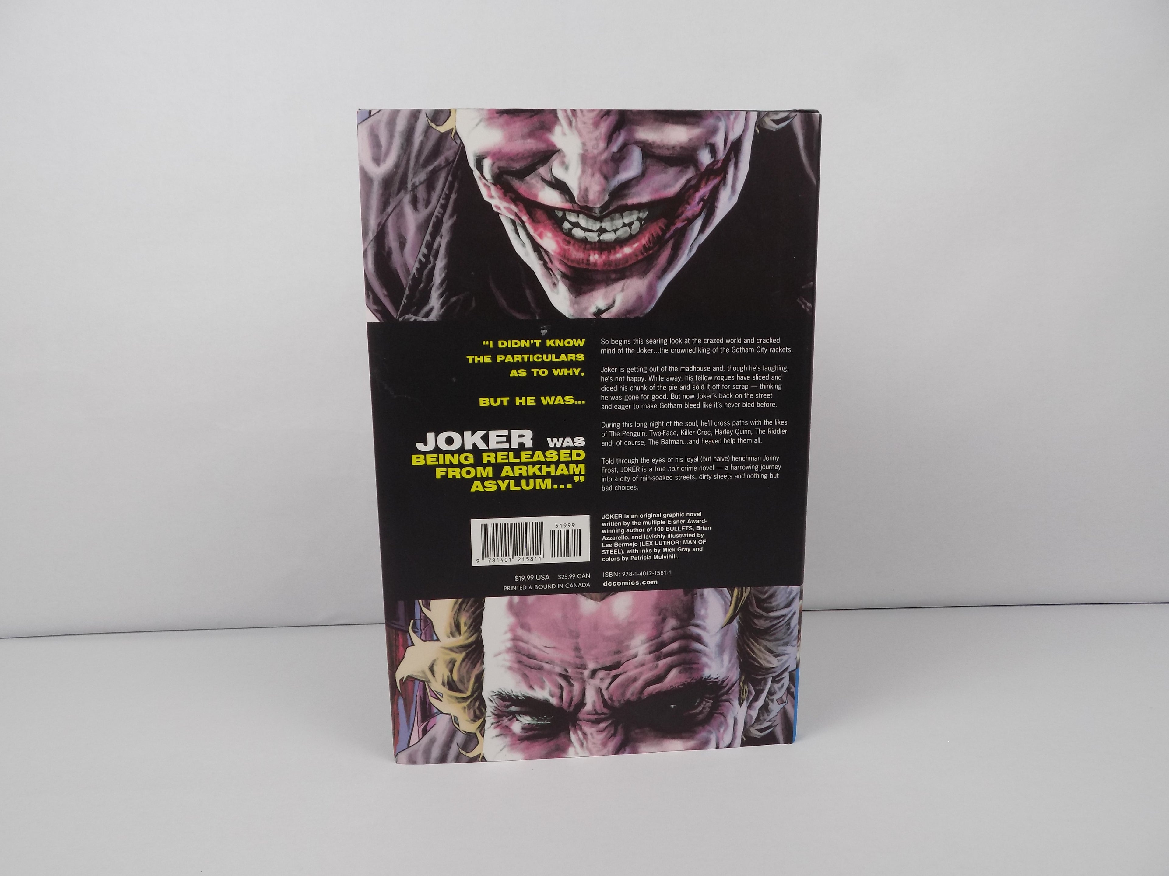 Joker by Brian Azzarello | Graphic Novel, 2008