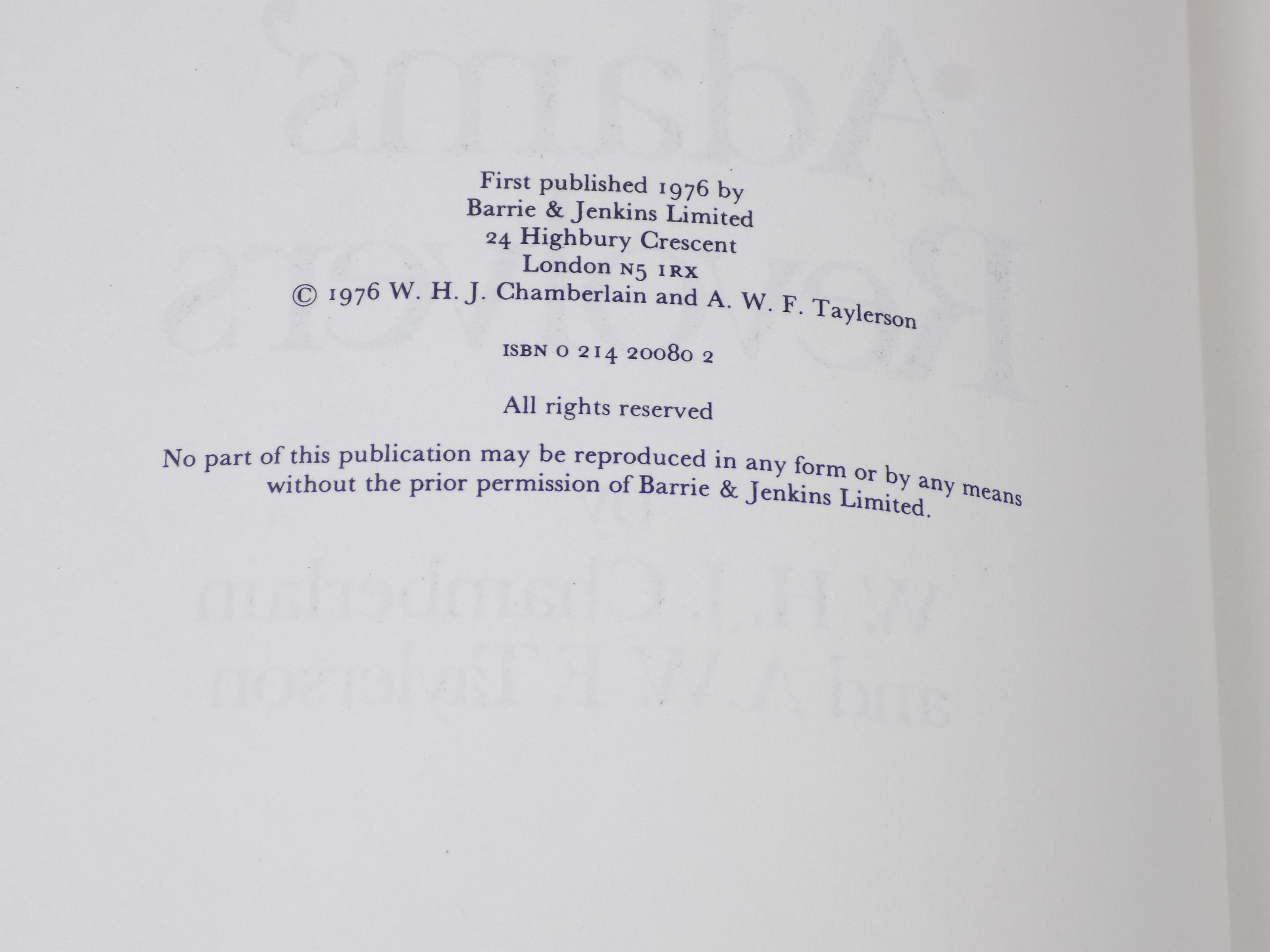 Adams' Revolvers by W.H.J. Chamberlain & A.W.F. Taylerson | 1976, First Edition