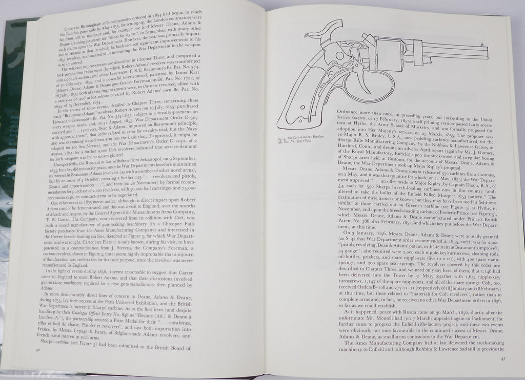 Adams' Revolvers by W.H.J. Chamberlain & A.W.F. Taylerson | 1976, First Edition