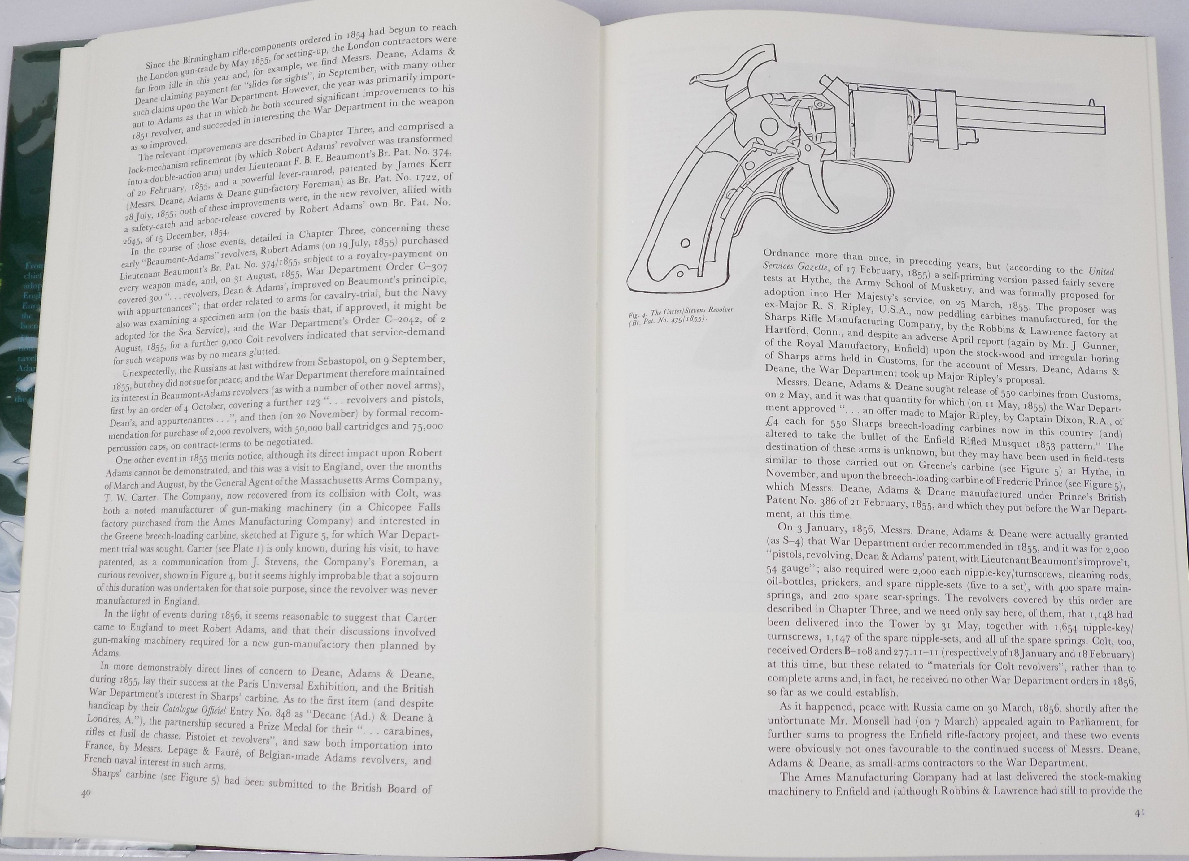 Adams' Revolvers by W.H.J. Chamberlain & A.W.F. Taylerson | 1976, First Edition