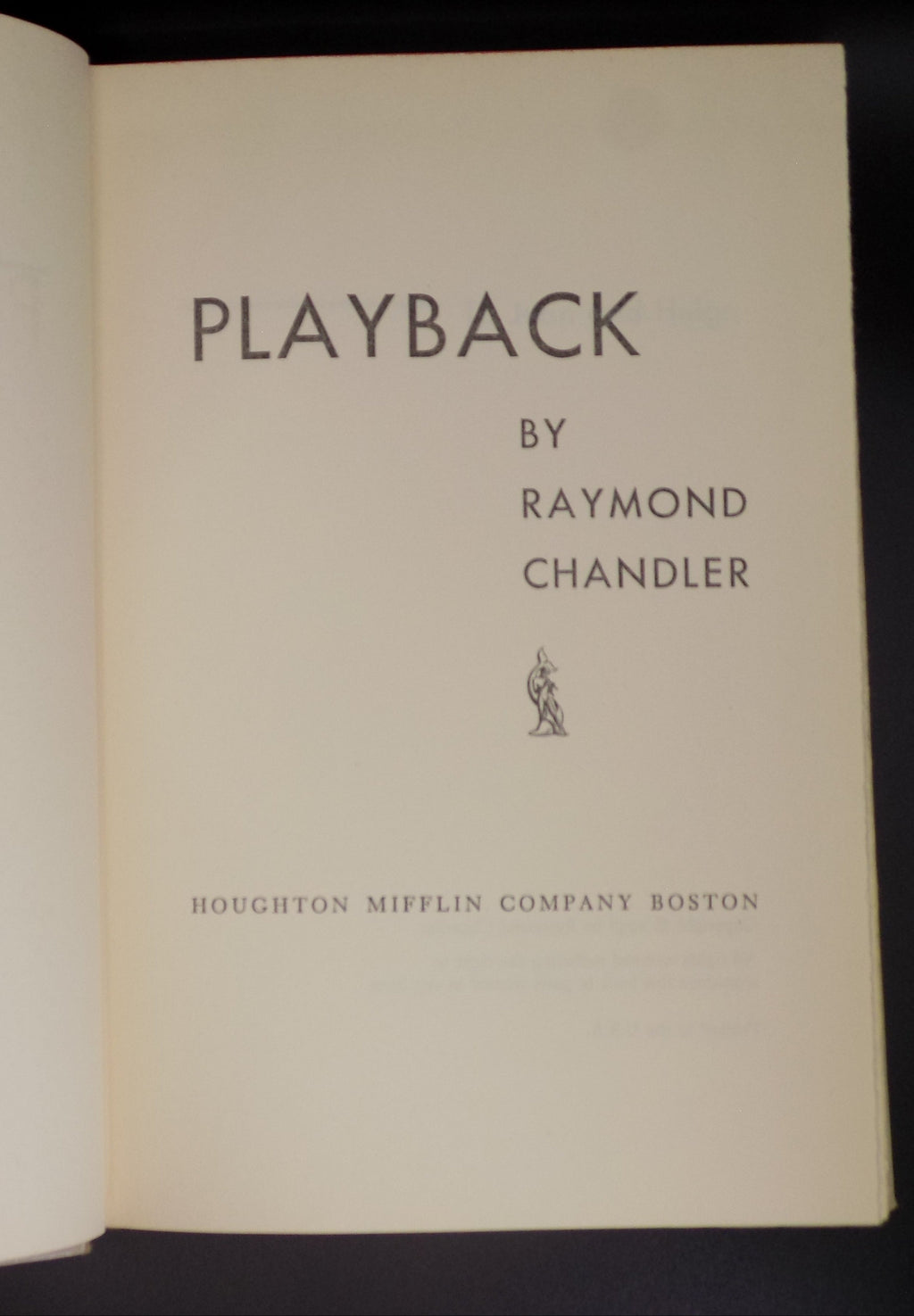 Playback by Raymond Chandler | Philip Marlow| 1958, B.C.E.