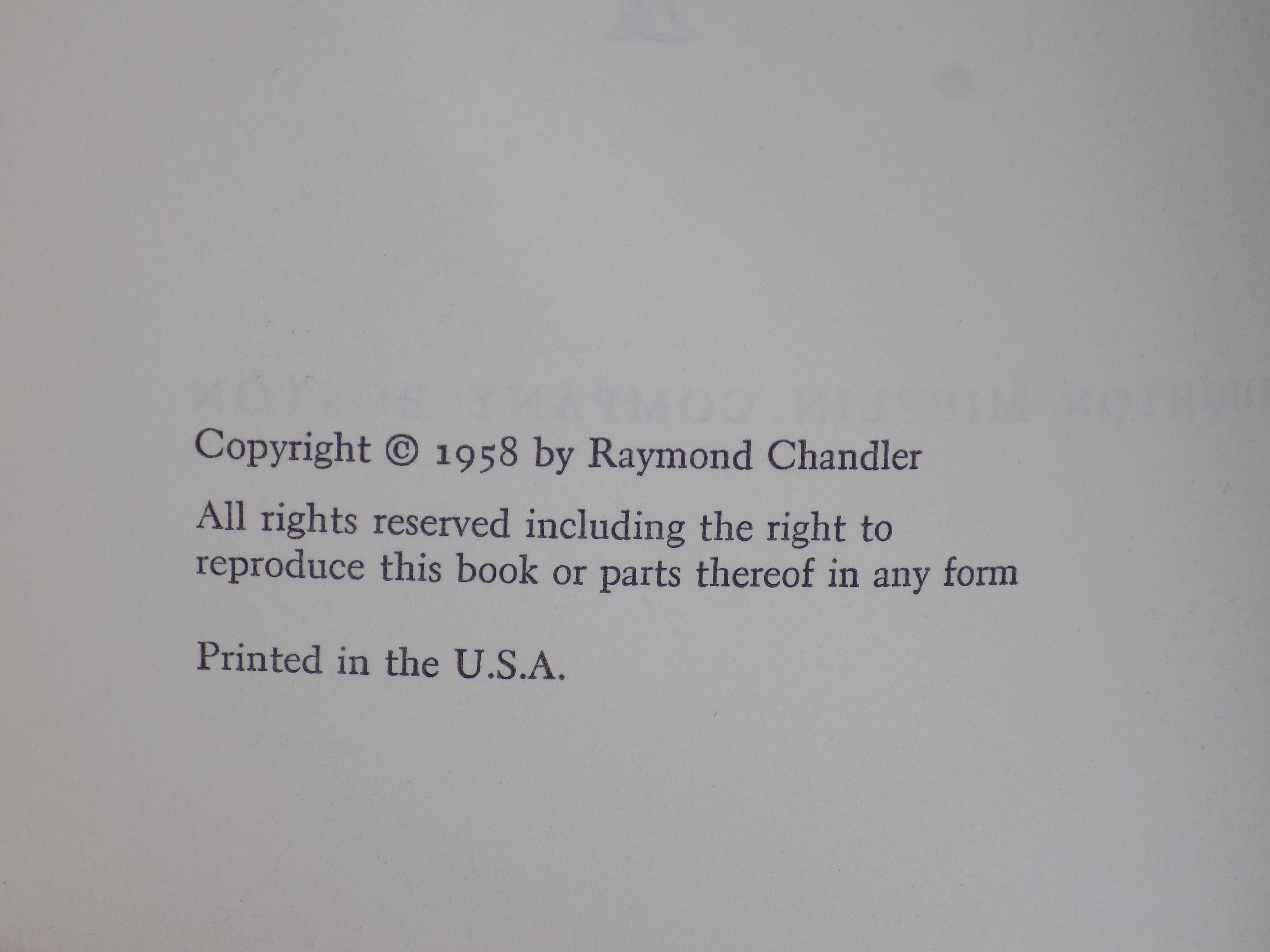 Playback by Raymond Chandler | Philip Marlow| 1958, B.C.E.