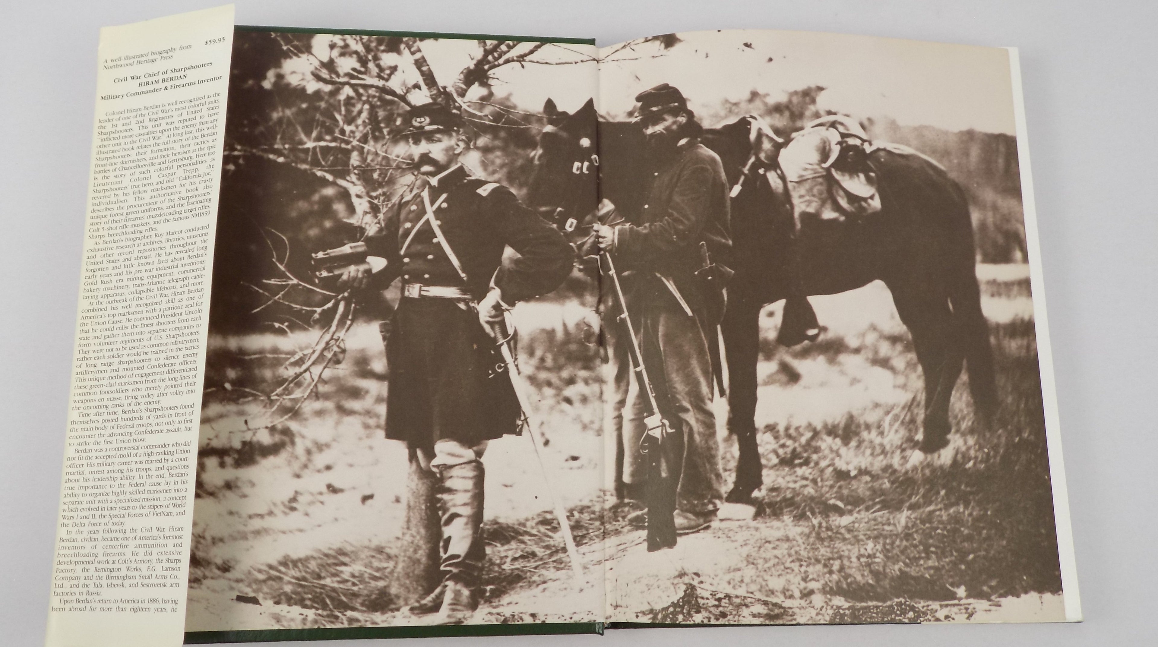 Civil War Chief of Sharpshooters, Hiram Berdan by Roy Marcot | Signed!