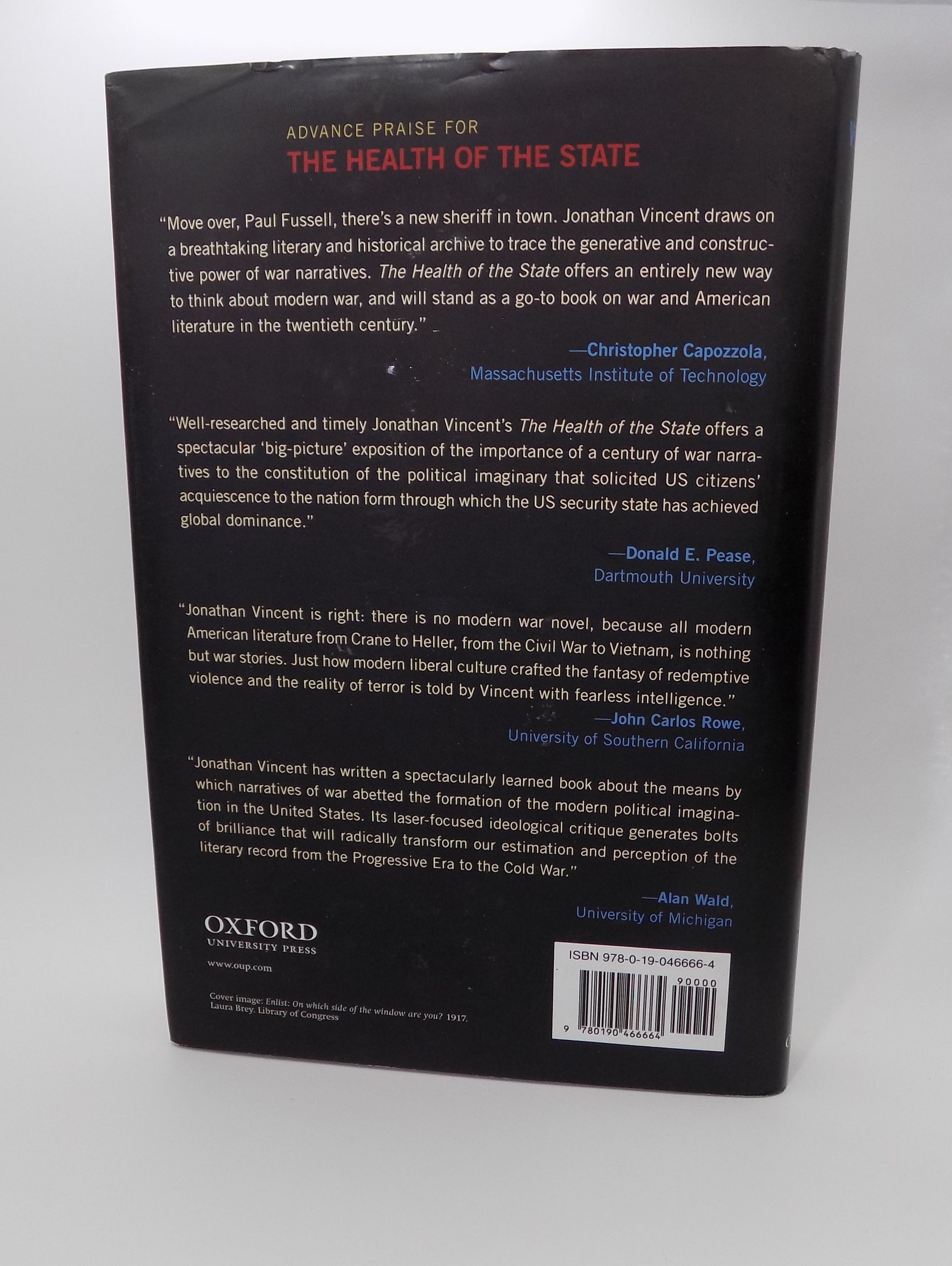 The Health of the State by Jonathan Vincent | Signed 1st Edition