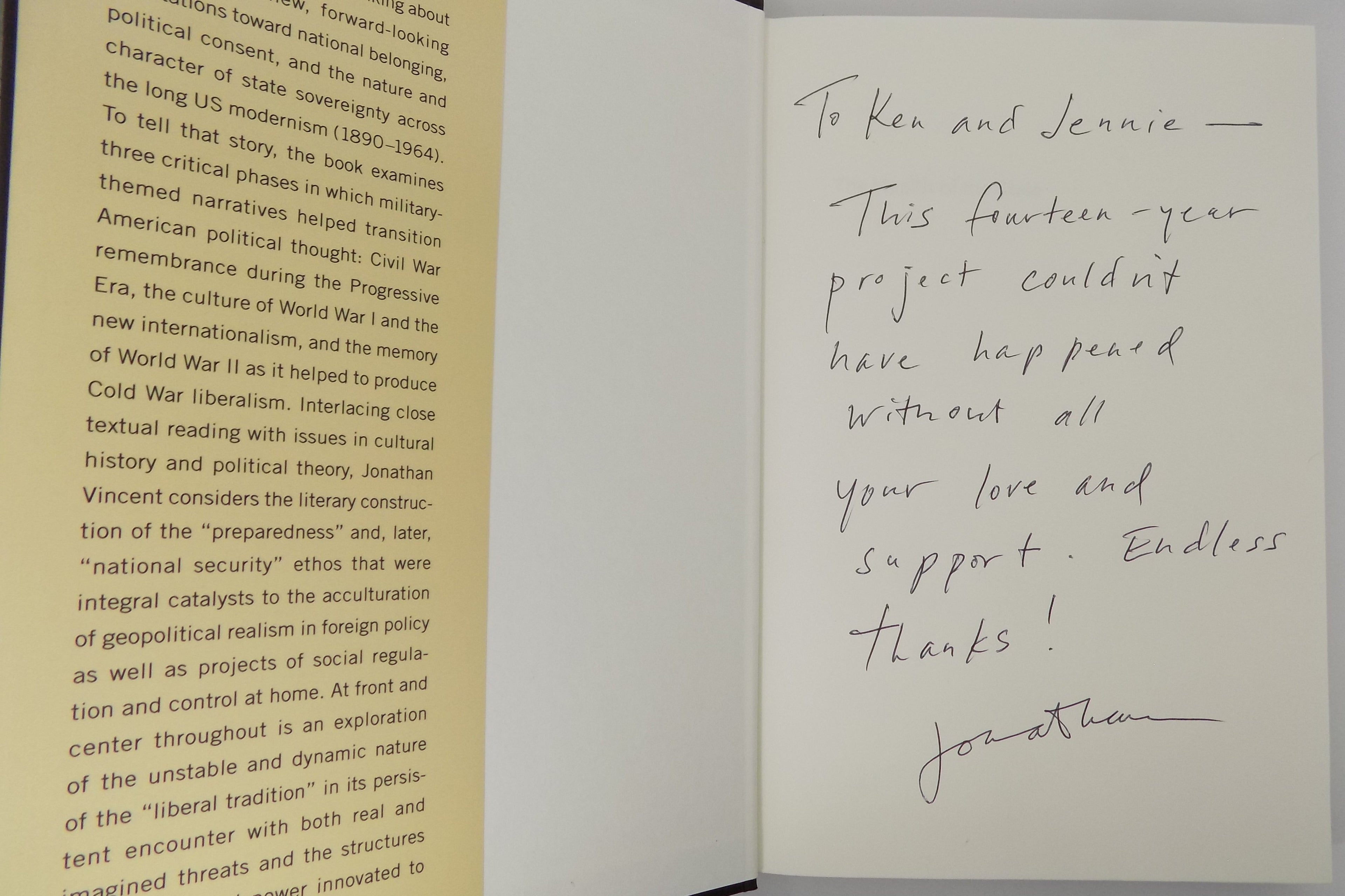 The Health of the State by Jonathan Vincent | Signed 1st Edition