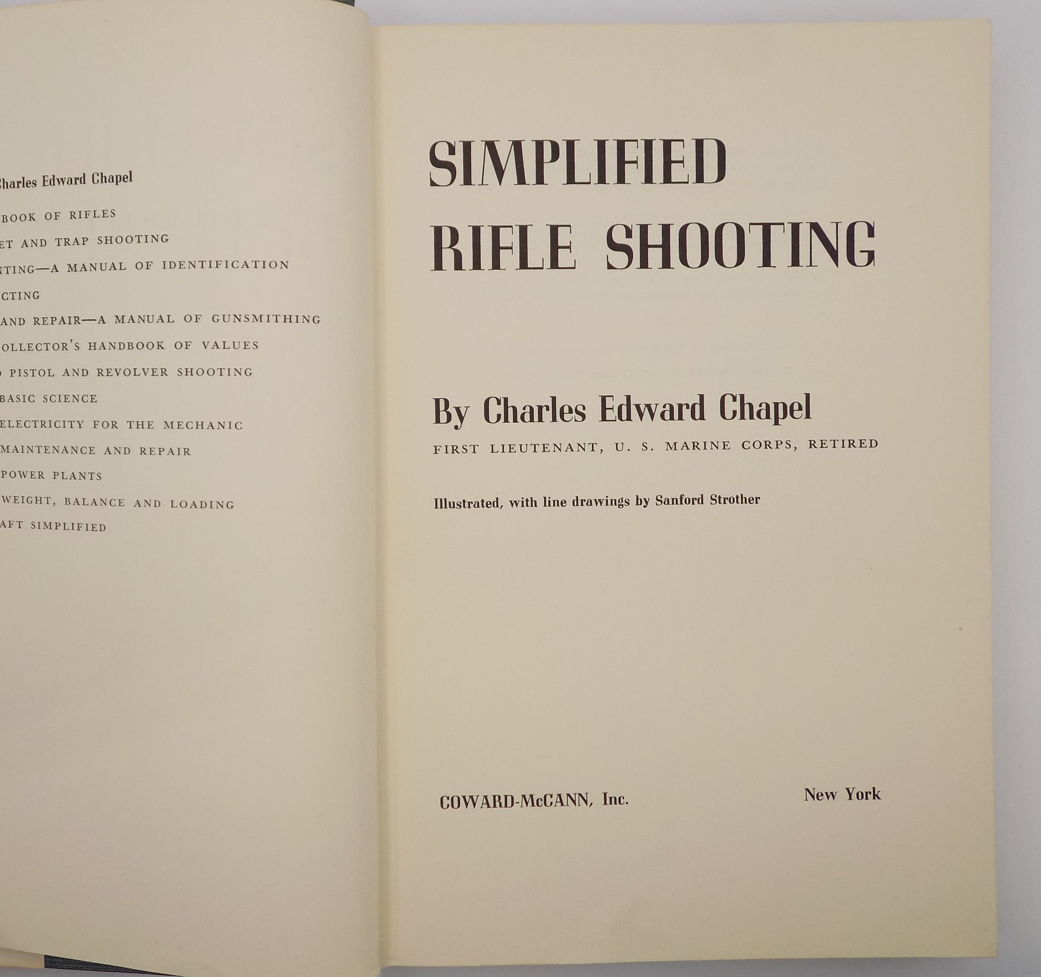 Simplified Rifle Shooting by Charles Edward Chapel | 1950, Colonial Press