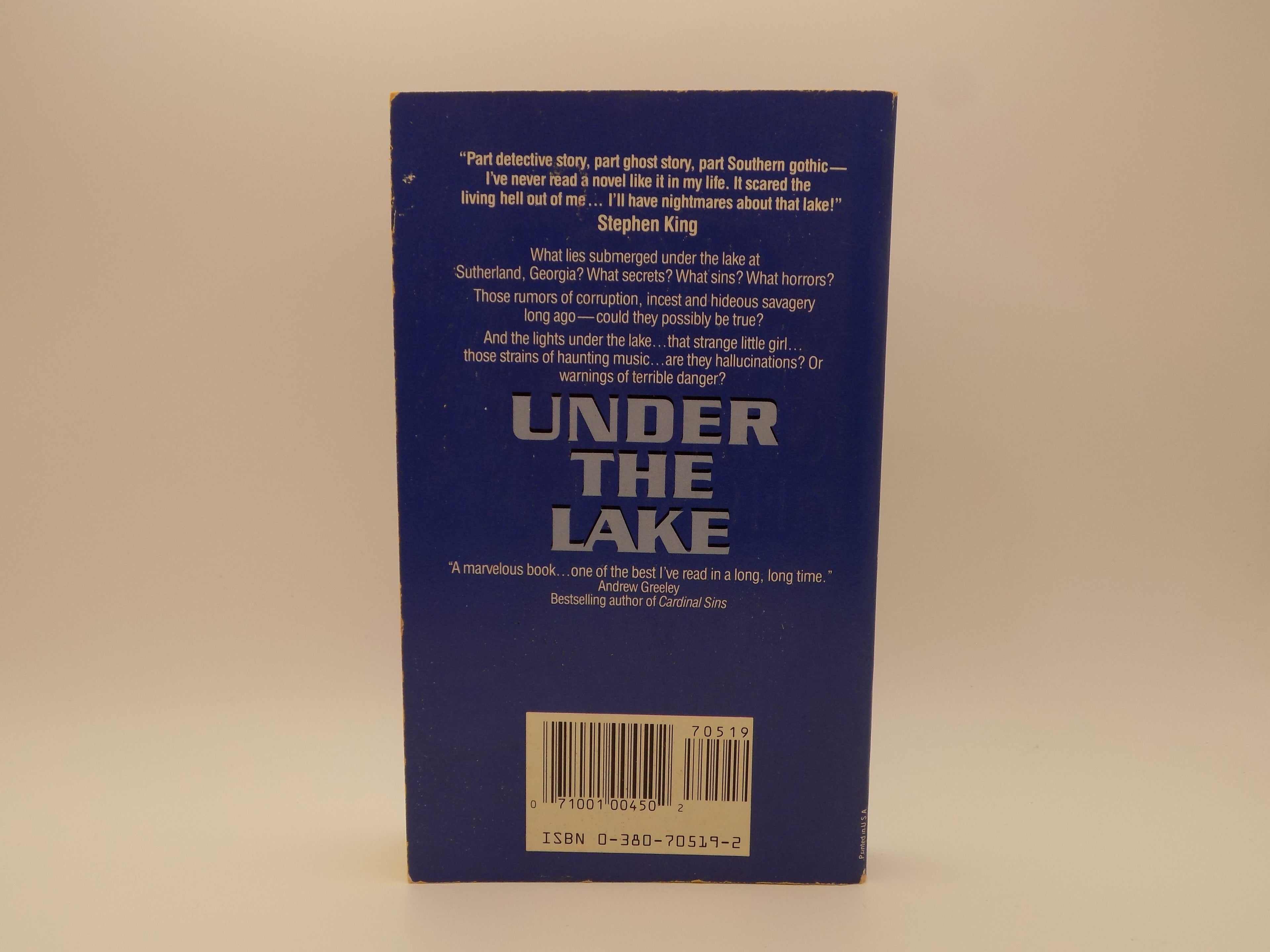 Under The Lake by Stuart Woods | 1988, Southern Gothic