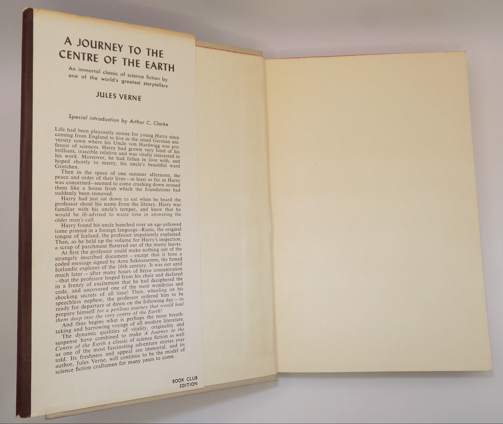 A Journey To The Centre Of The Earth by Jules Verne |1959, Hardcover B.C.E.