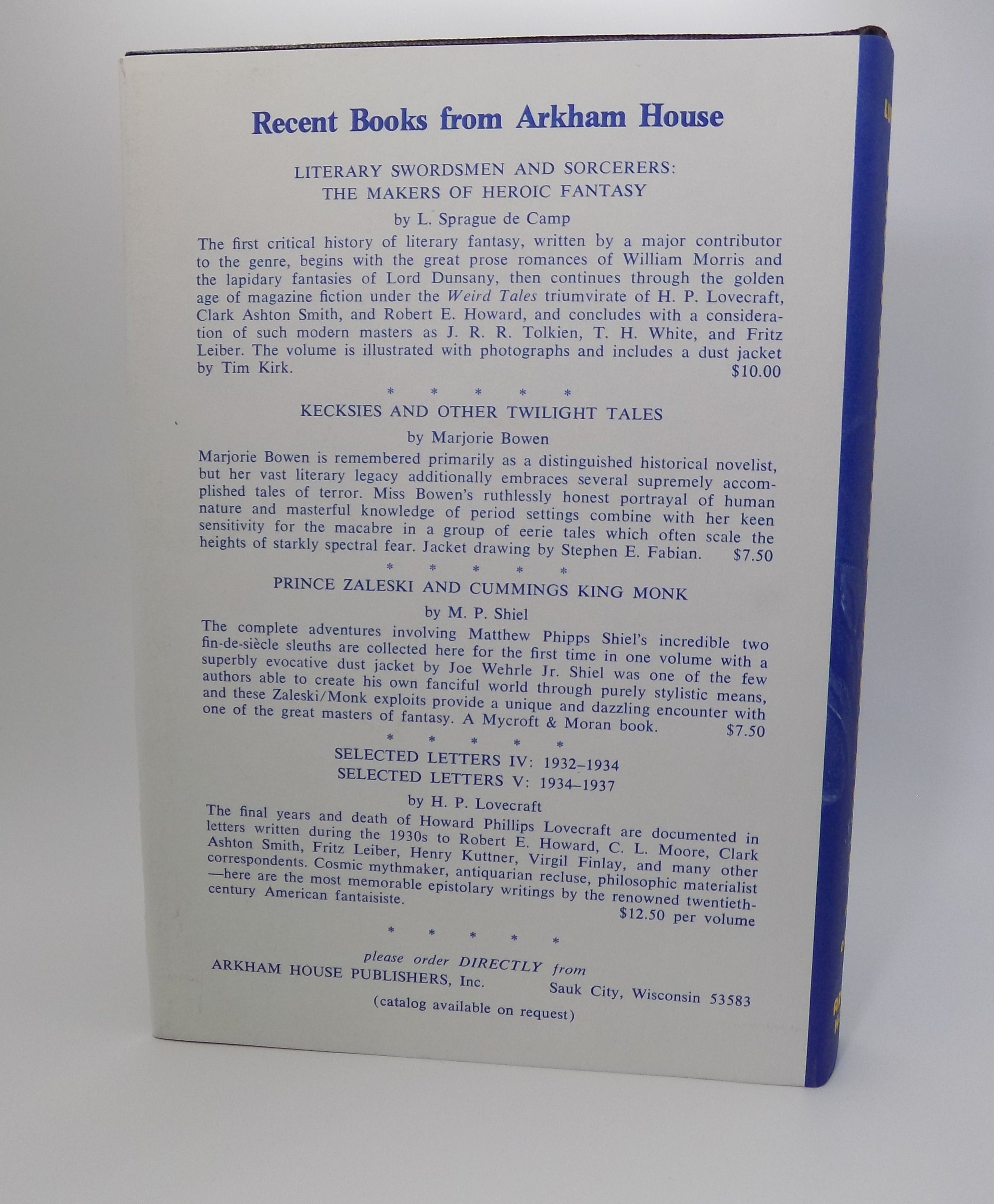 The Horror At Oakdeene And Others by Brian Lumley | Arkham House,  Fine/Fine