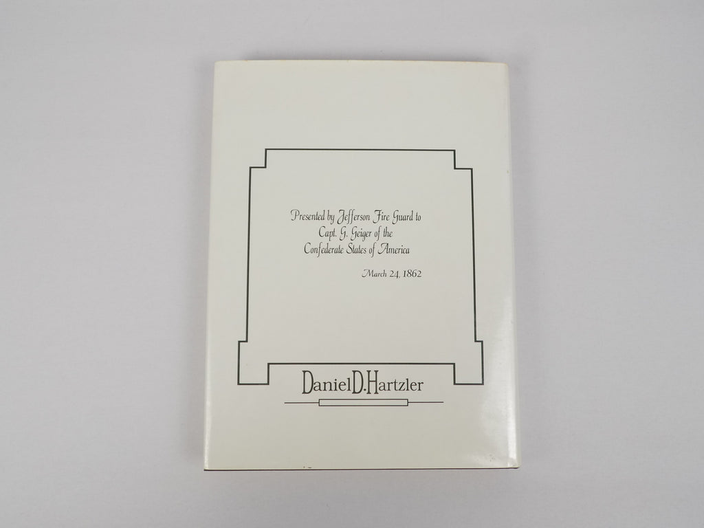 Confederate Presentation & Inscribed Swords & Revolvers by Daniel D. Hartzler | Olde Soldiers Books, Inc., 1988