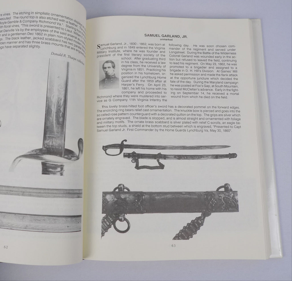Confederate Presentation & Inscribed Swords & Revolvers by Daniel D. Hartzler | Olde Soldiers Books, Inc., 1988