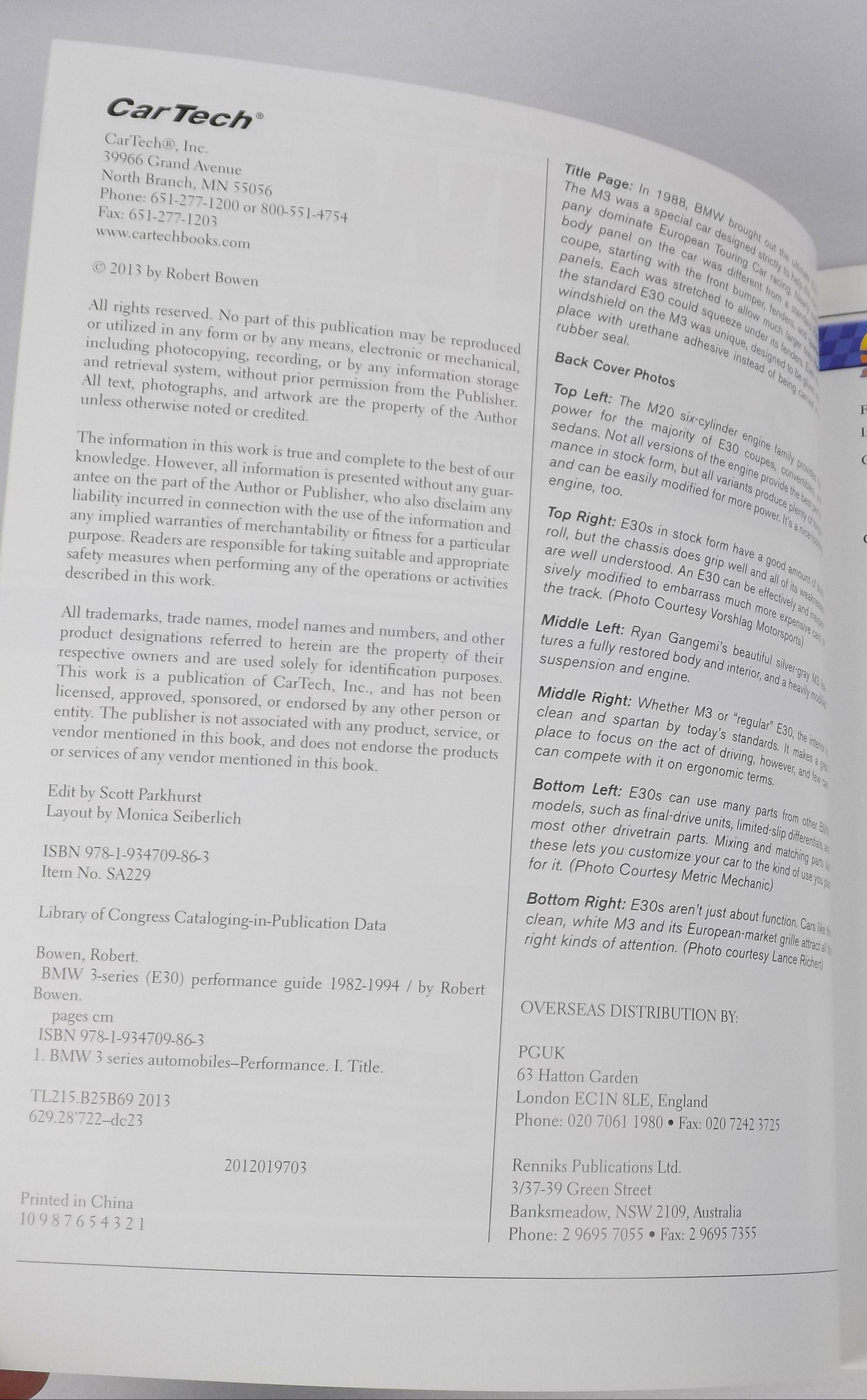 BMW 3-Series (E30) Performance Guide 1982-1994