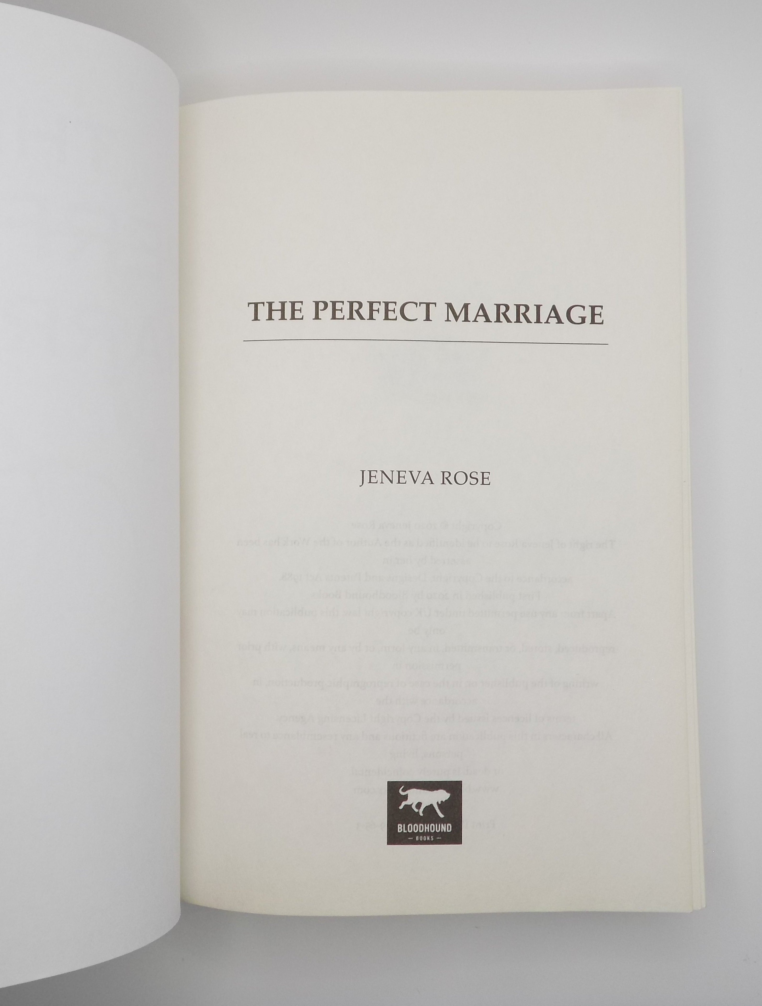 The Perfect Marriage by Jeneva Rose | 2020, Paperback