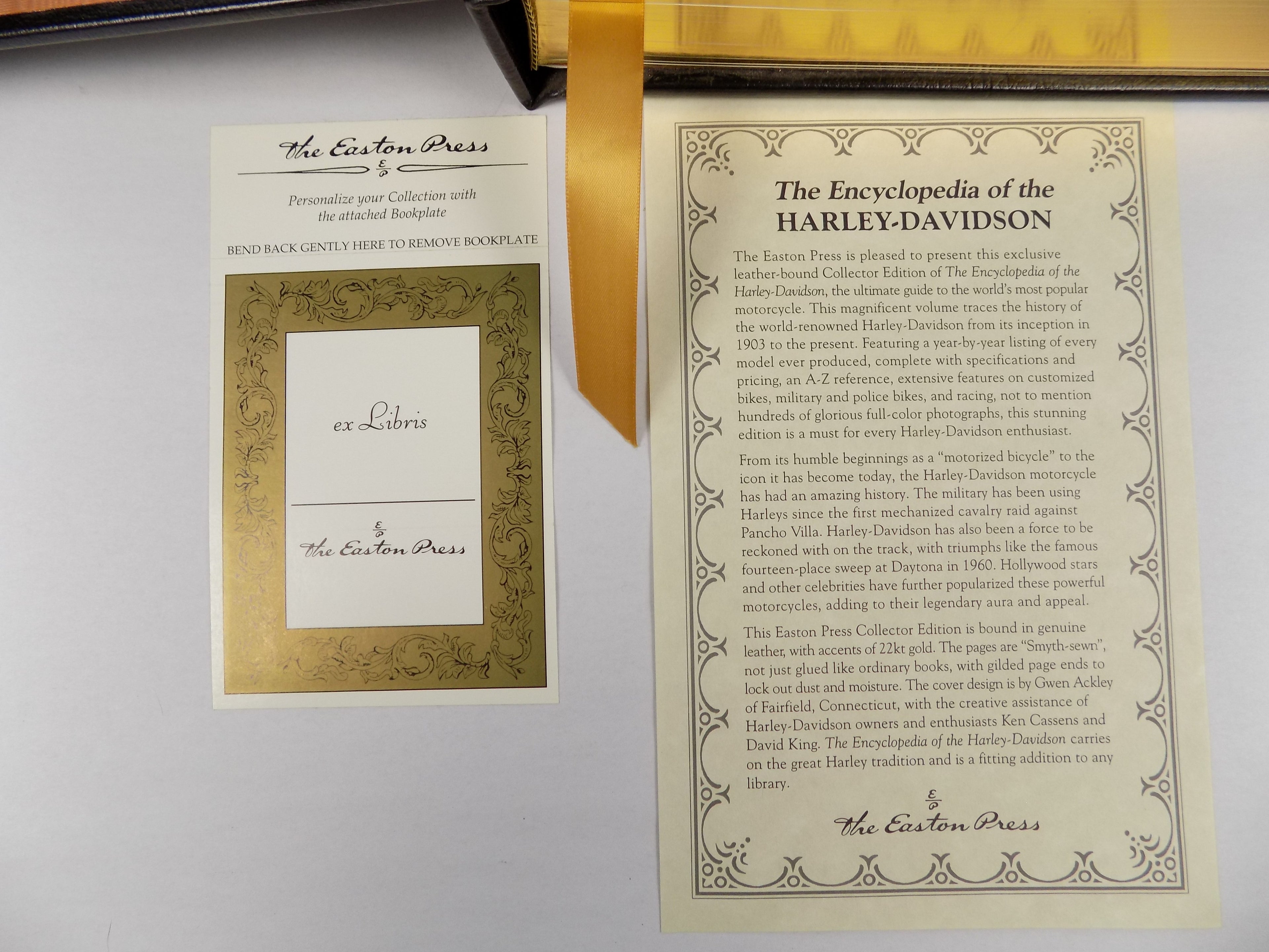 The Encyclopedia of the Harley-Davidson | Easton Press, Leather Bound