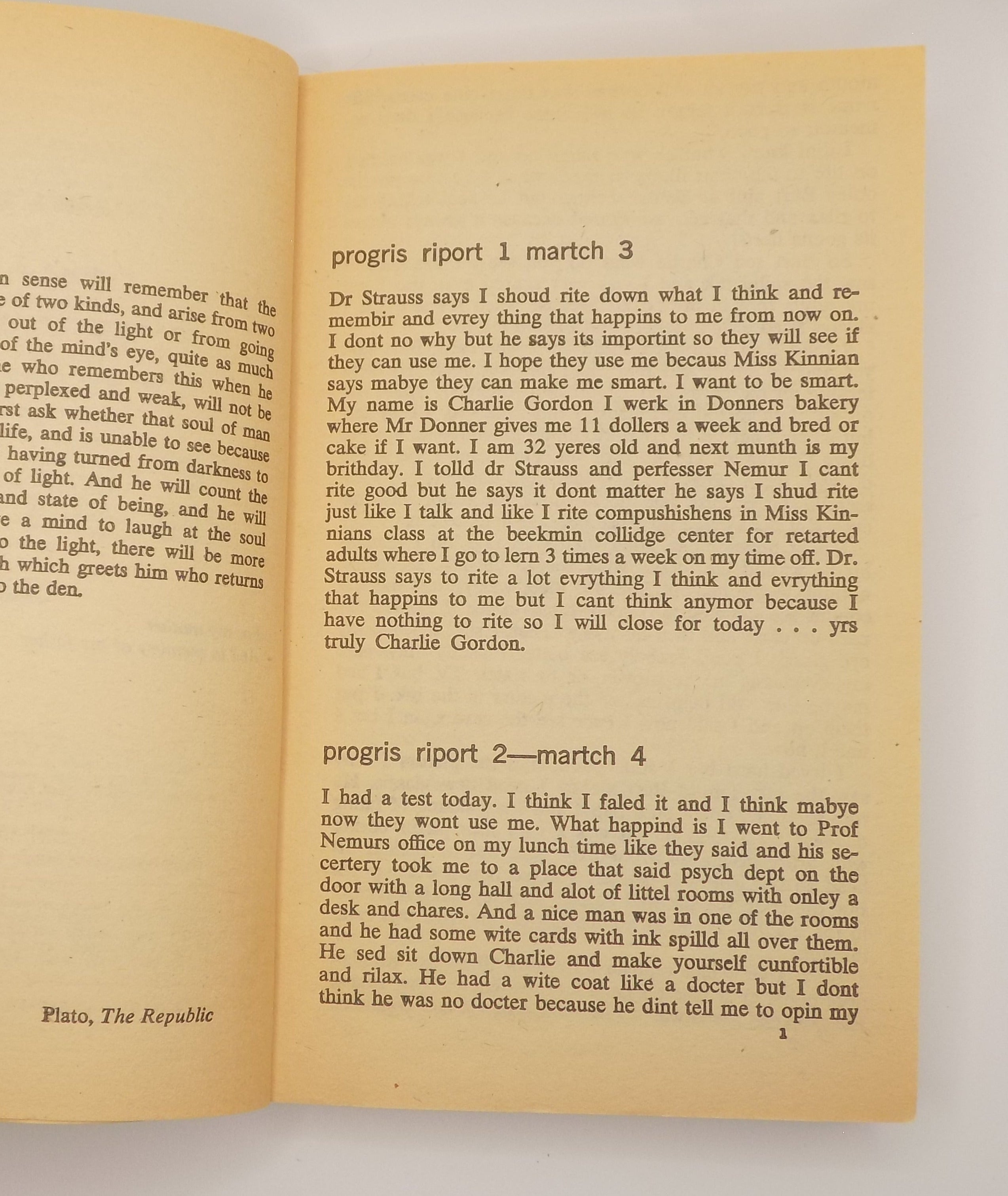 Flowers For Algernon by Daniel Keys | Bantam Books, 1978