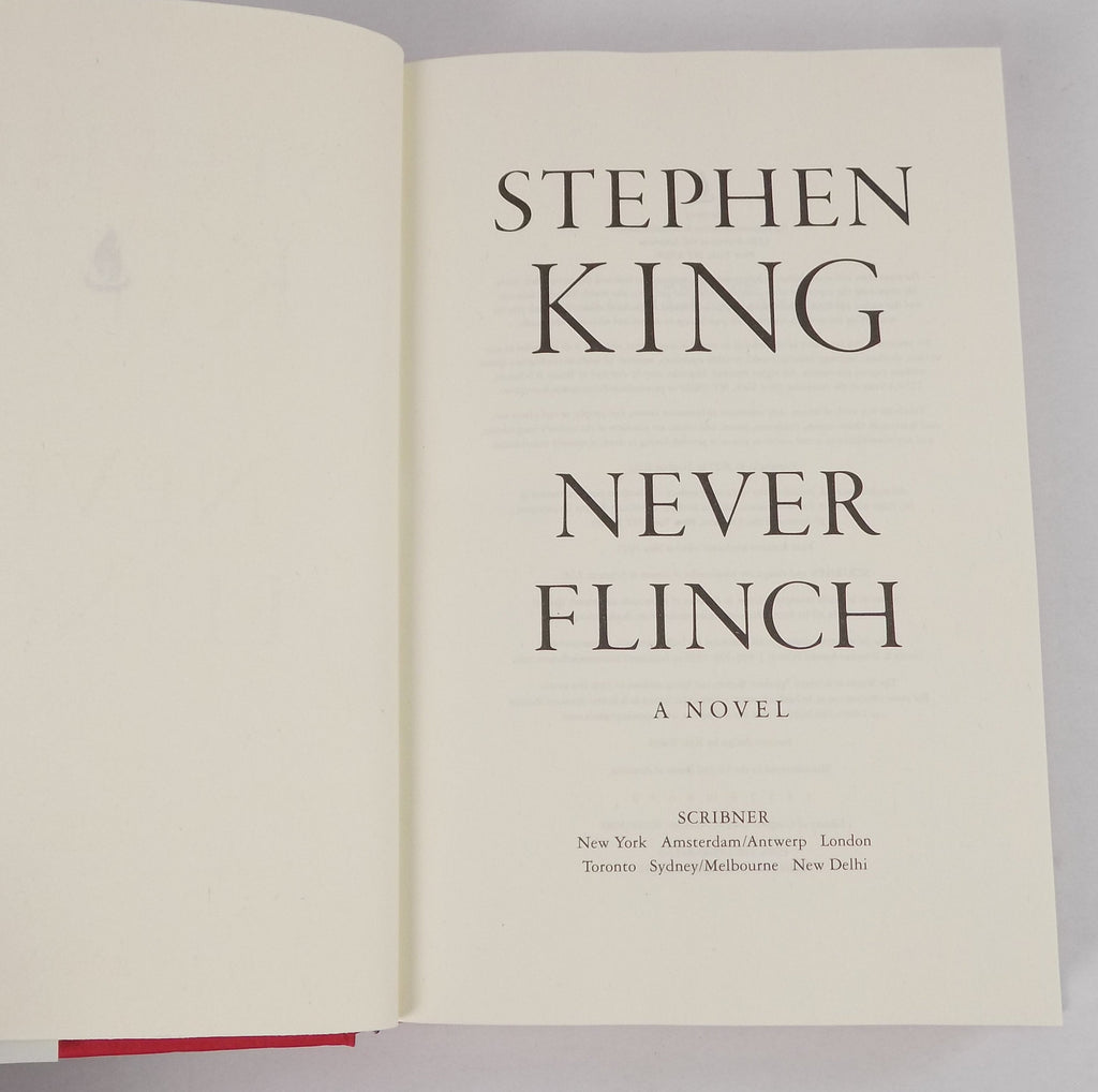 Never Flinch by Stephen King · First Edition · Scribner · 2025