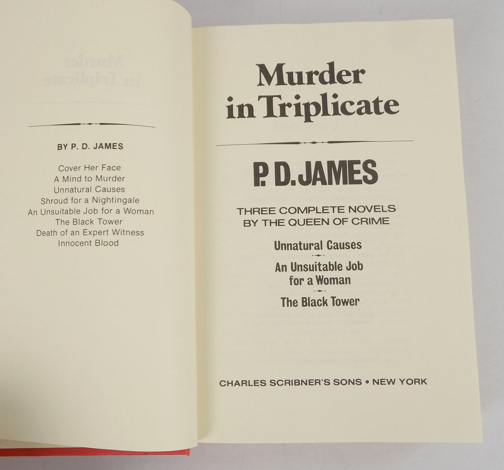 Murder in Triplicate by P. D. James · Macmillan Co. · 1982, B.C.E.