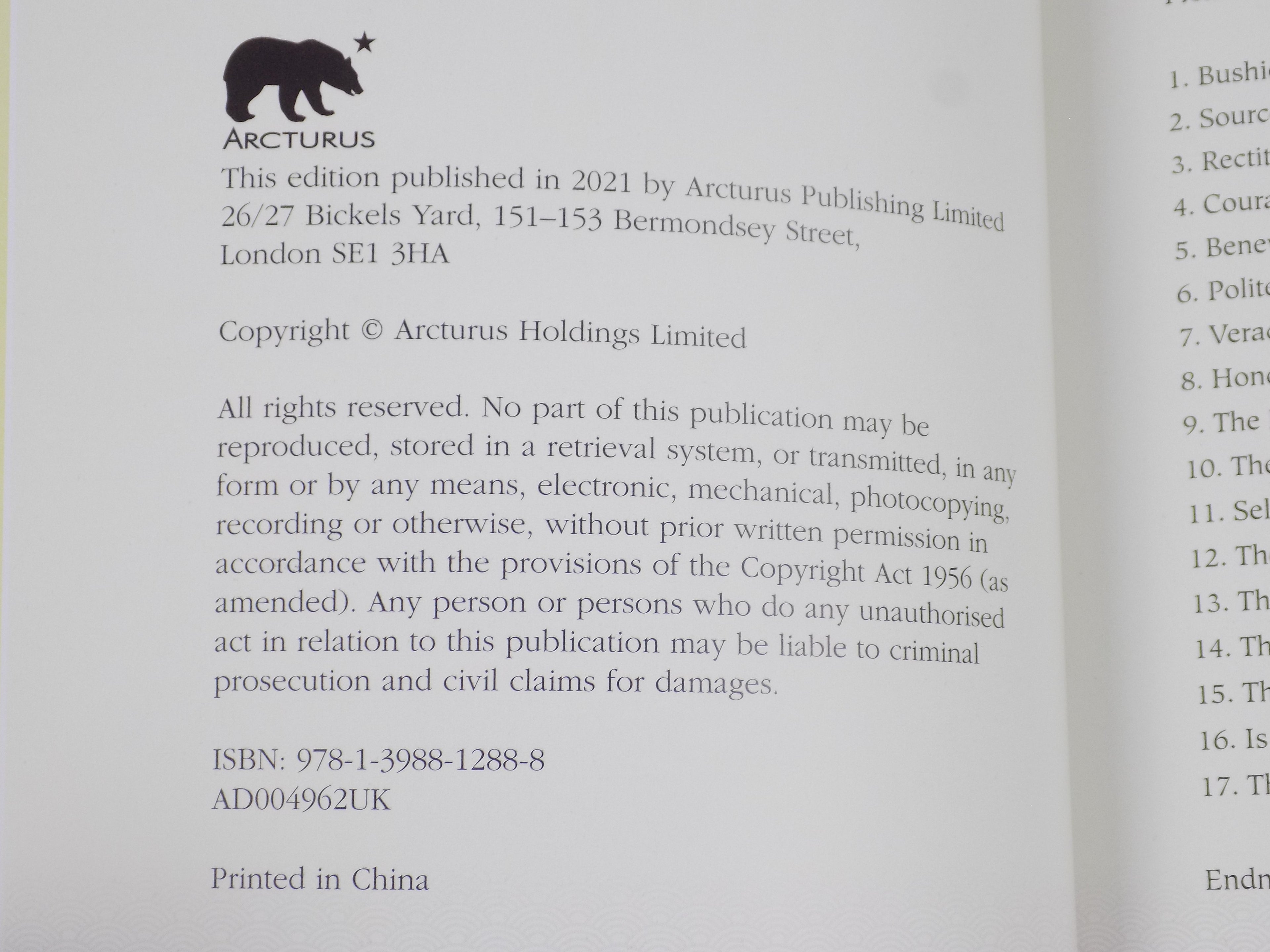 The Way of the Warrior · 3 Volume Set · Arcturus Books ·2021