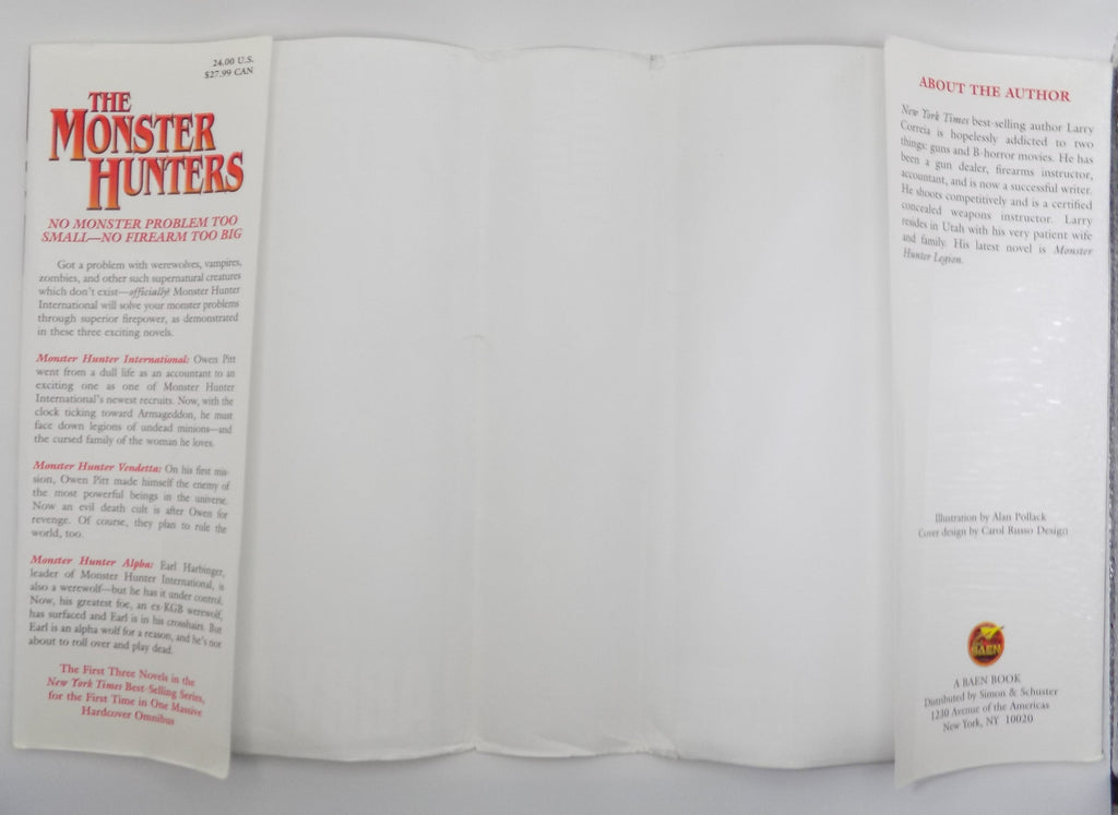 The Monster Hunters  by Larry Correia  ·Baen Books · First Edition