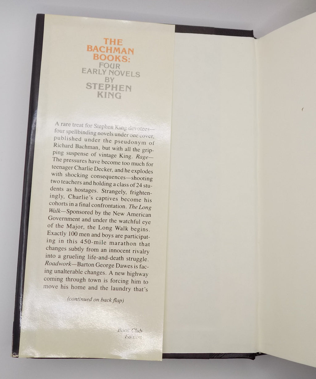 The Bachman Books by Stephen King [B.C.E.] NAL Books, 1985