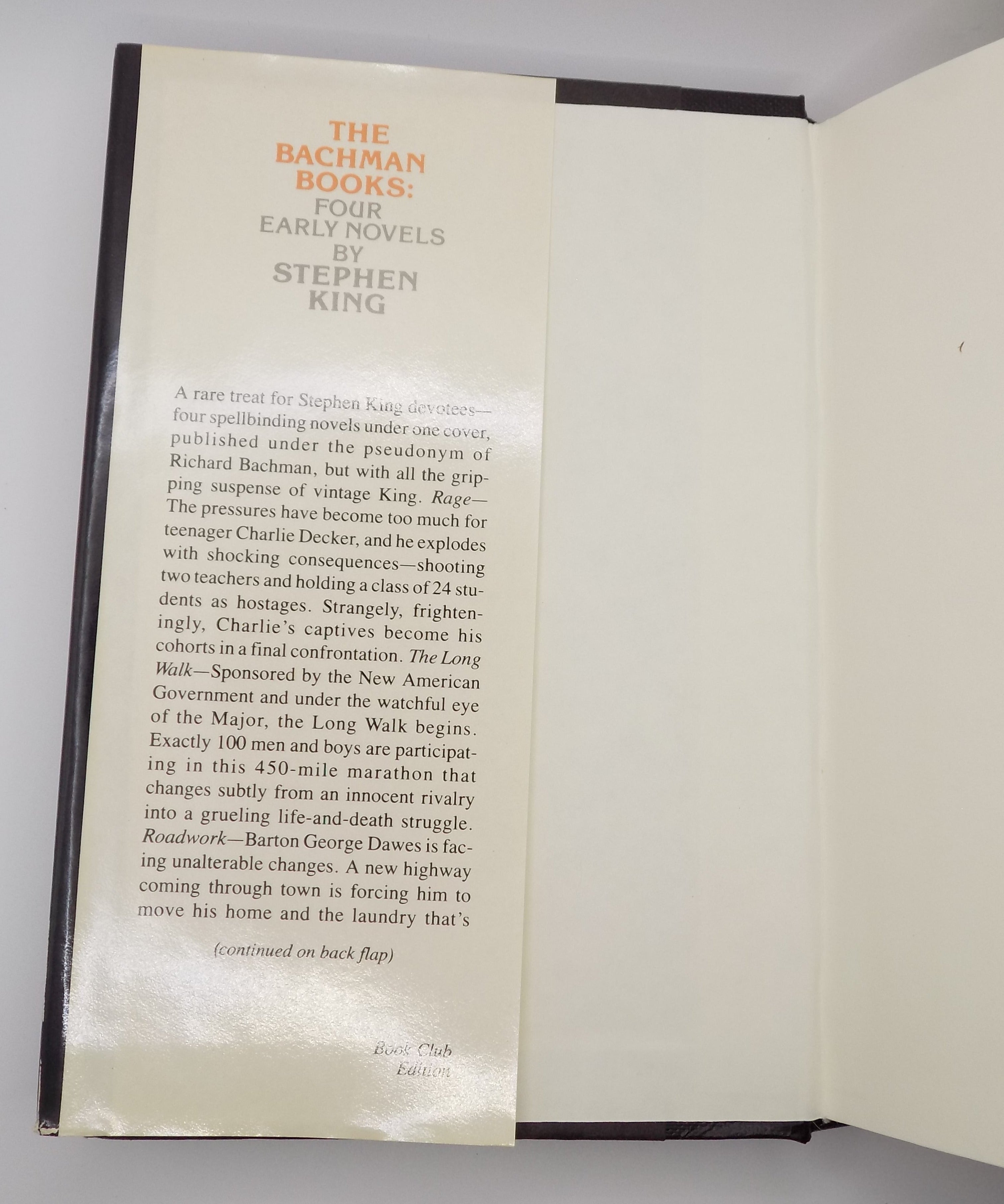 The Bachman Books by Stephen King [B.C.E.] NAL Books, 1985