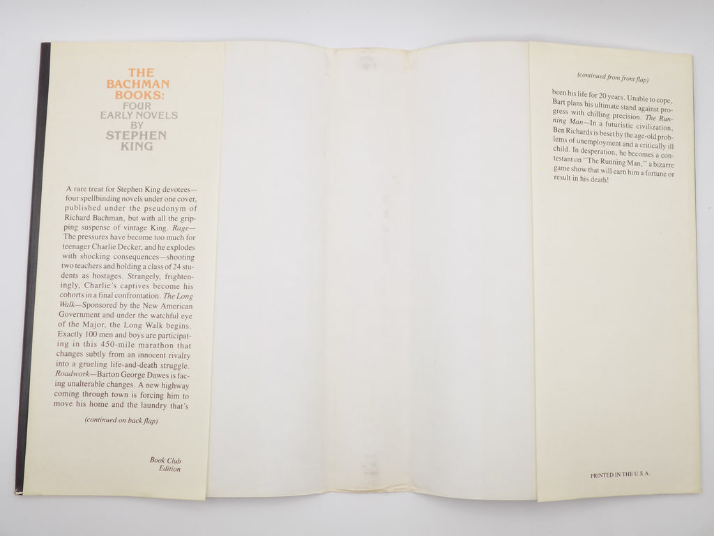 The Bachman Books by Stephen King [B.C.E.] NAL Books, 1985