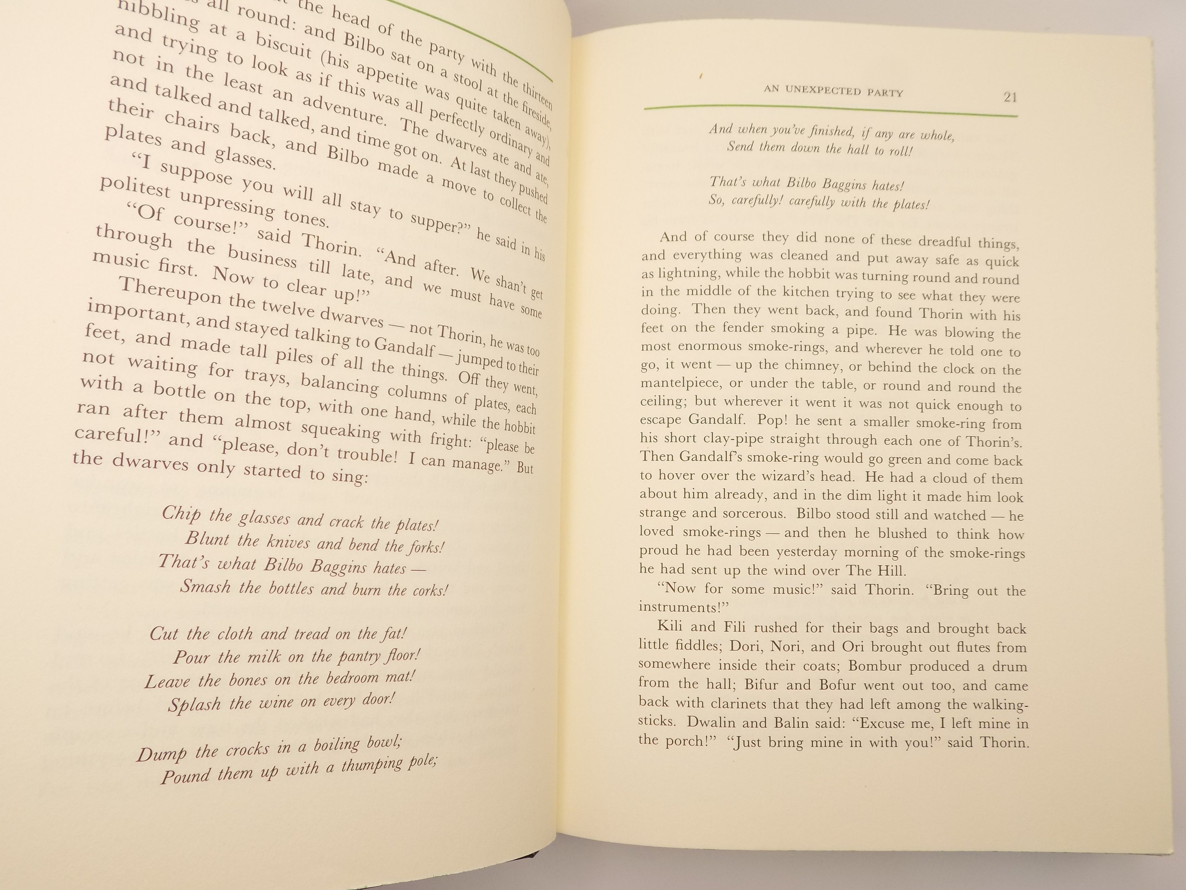 The Hobbit (or There and Back Again) by J.R. Tolkien [Houghton Mifflin, 1973]