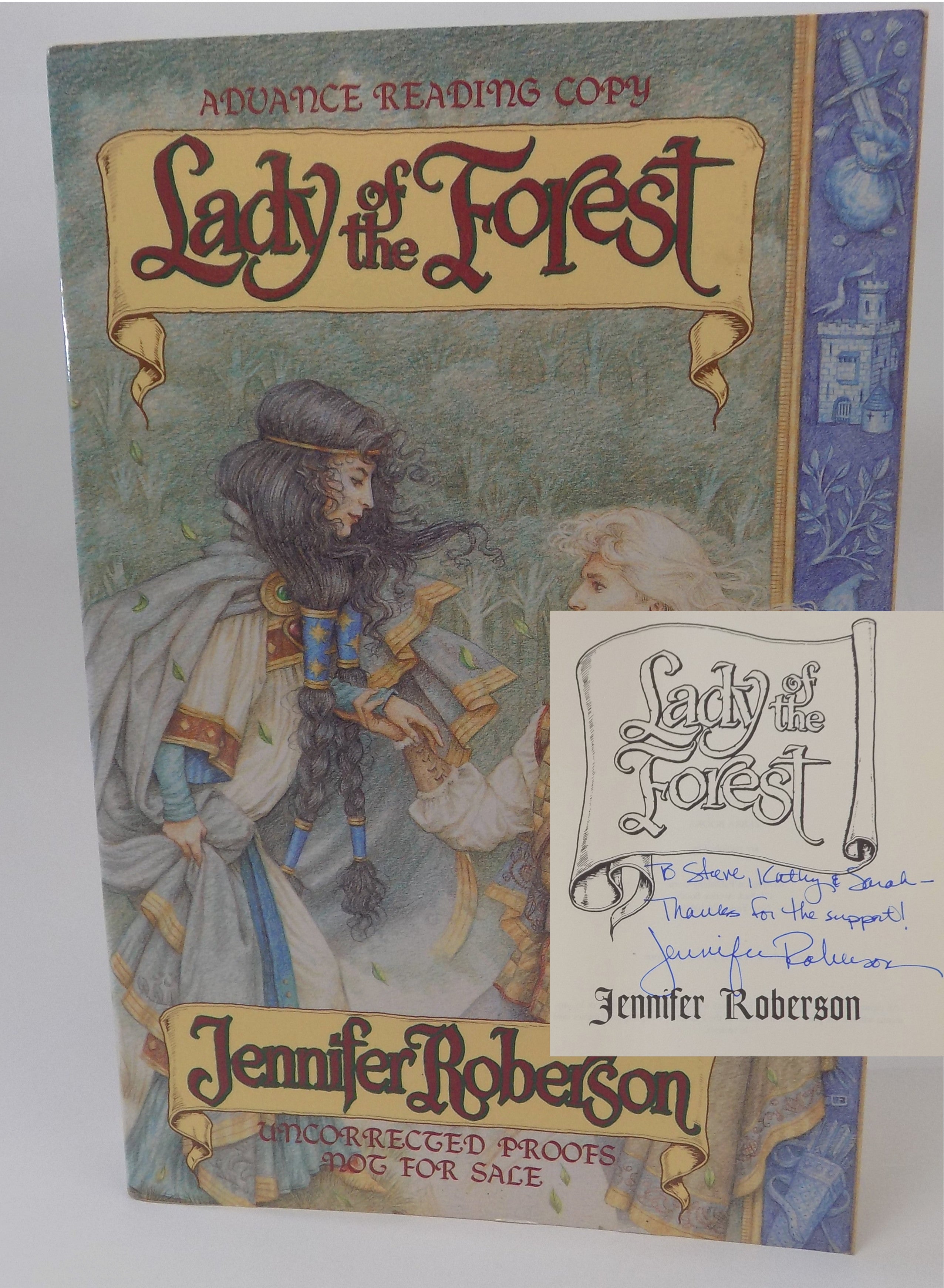 Lady of the Forest by Jennifer Roberson · Advance Reading Copy · Signed & Inscribed