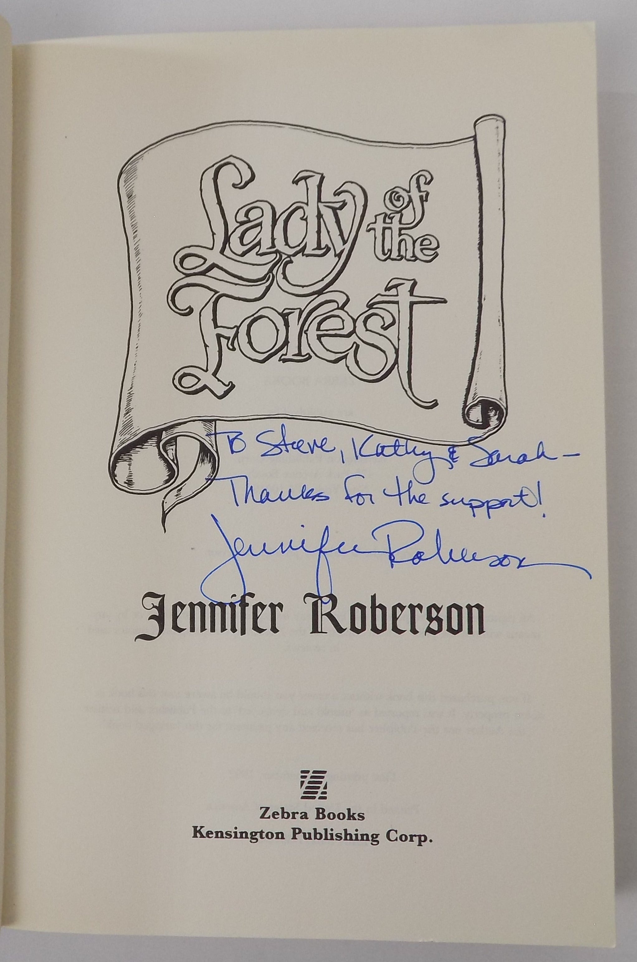 Lady of the Forest by Jennifer Roberson · Advance Reading Copy · Signed & Inscribed