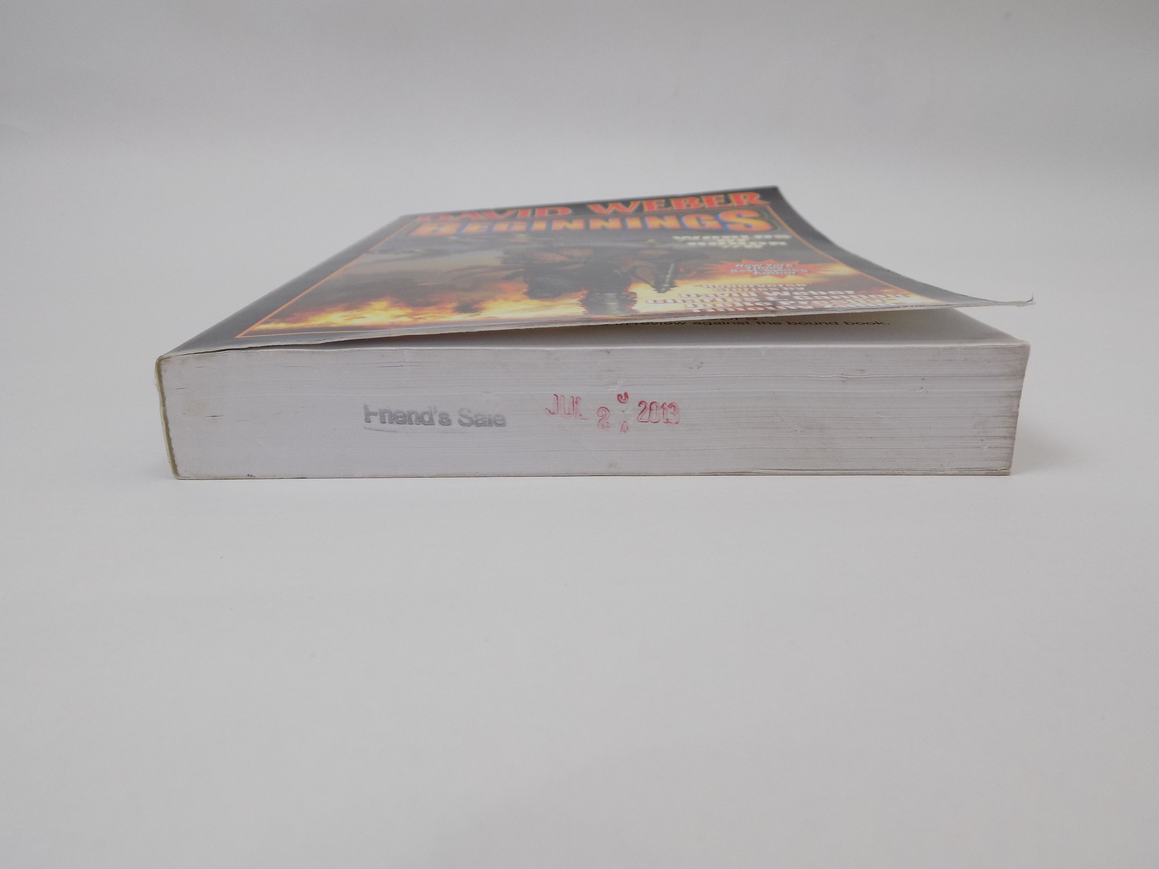 Beginnings by David Weber · Baen Books · Uncorrected Proof, 2013