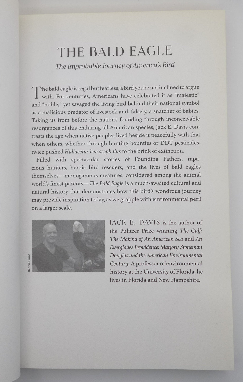 The Bald Eagle by Jack E. Davis · Liveright, 2022 · Advance Reader Copy