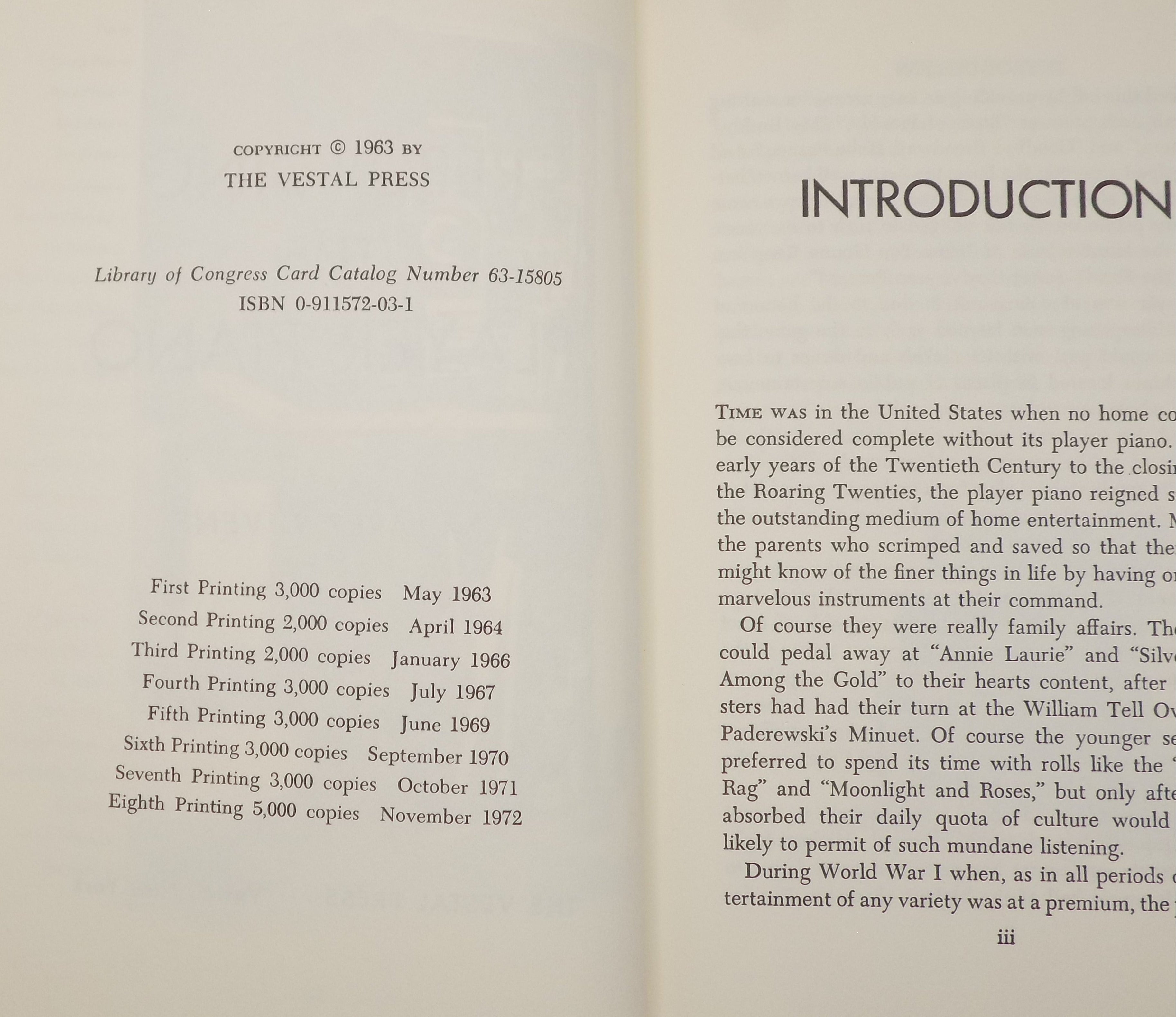 Rebuilding The Player Piano by Larry Givens · Vestal Press, 1972 8th Printing