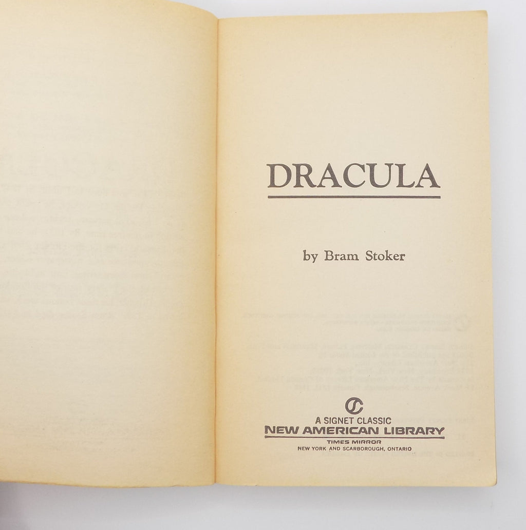 Dracula by Bram Stoker · Signet Classics, 1965