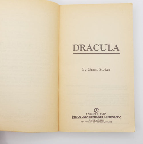 Dracula by Bram Stoker · Signet Classics, 1965