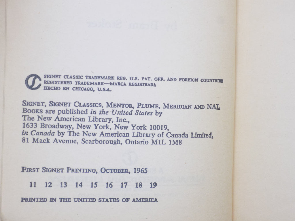 Dracula by Bram Stoker · Signet Classics, 1965