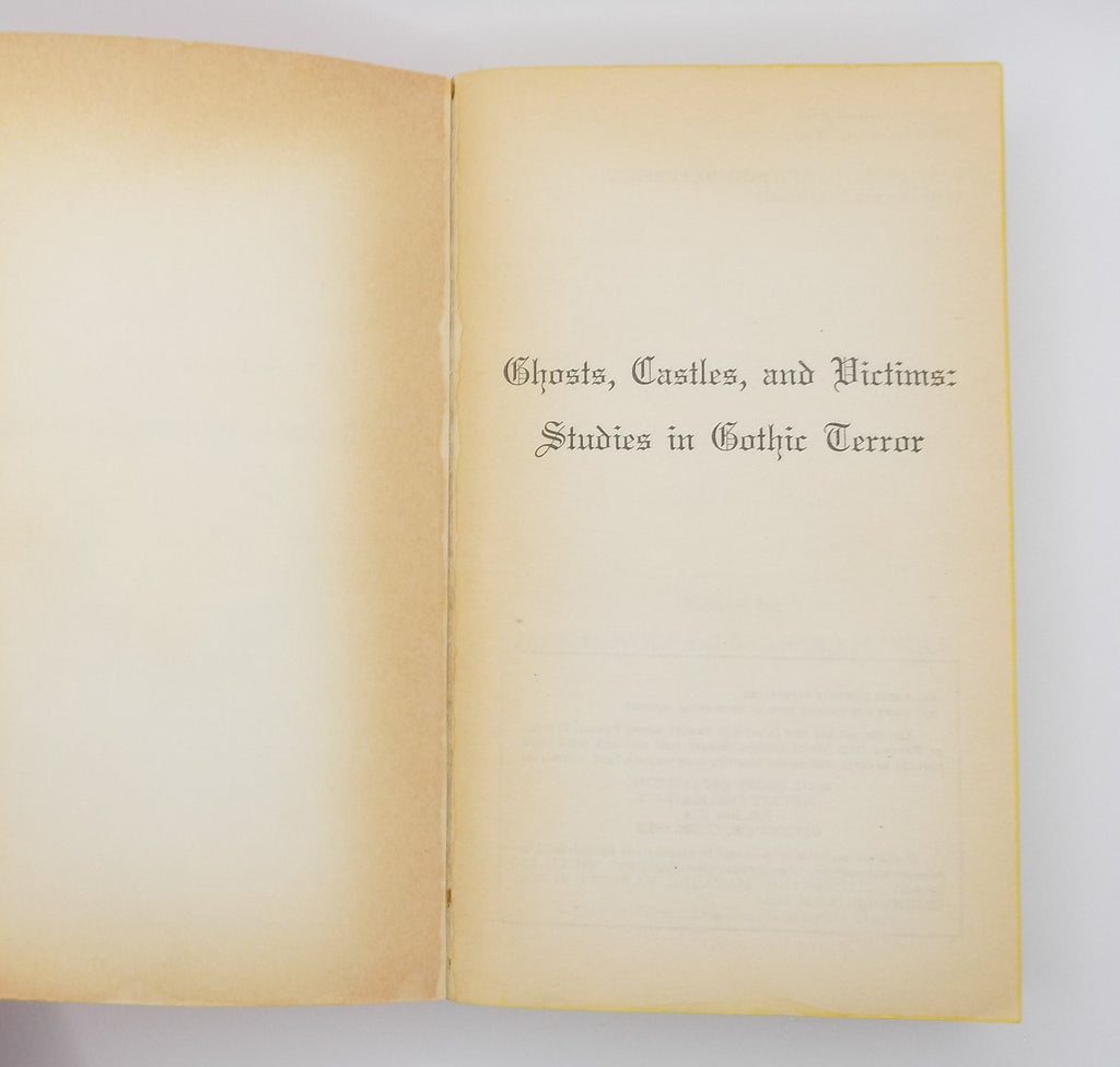 Ghosts, Castles, and Victims by Jack C. Wolf · Fawcett Crest, 1974