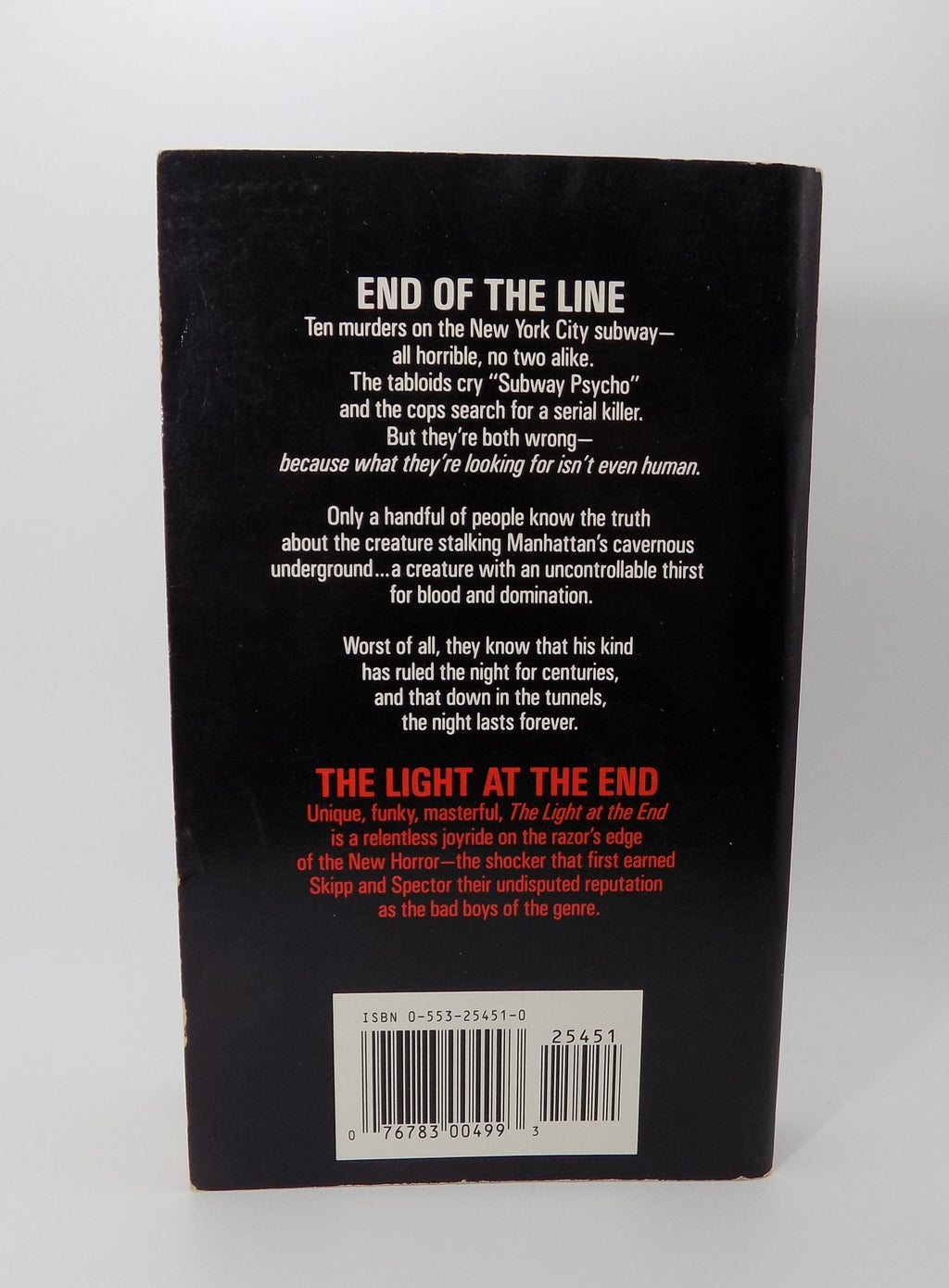 The Light at the End by John Skipp & Craig Spector | Bantam Horror, Reissue, 1992