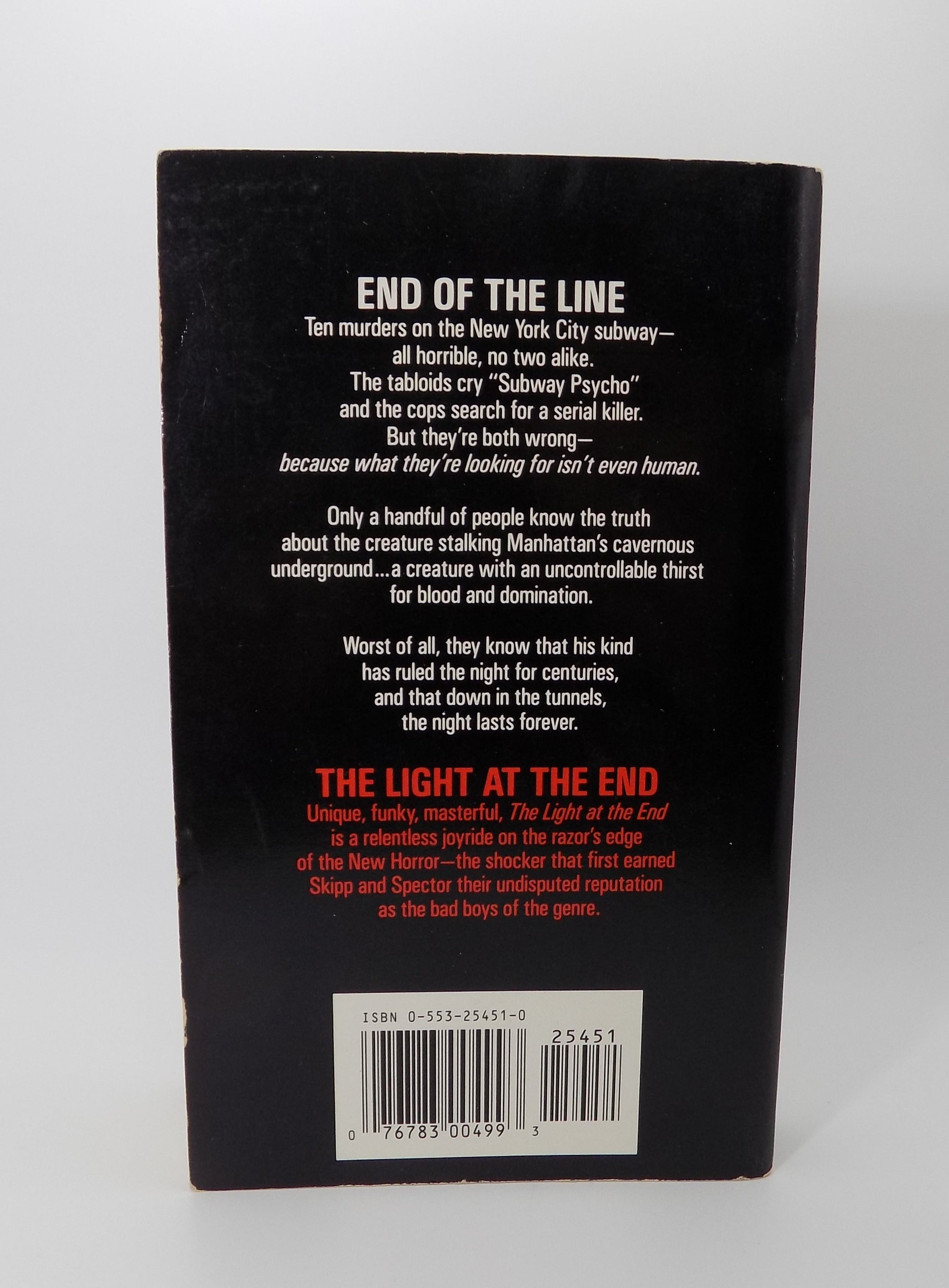 The Light at the End by John Skipp & Craig Spector | Bantam Horror, Reissue, 1992