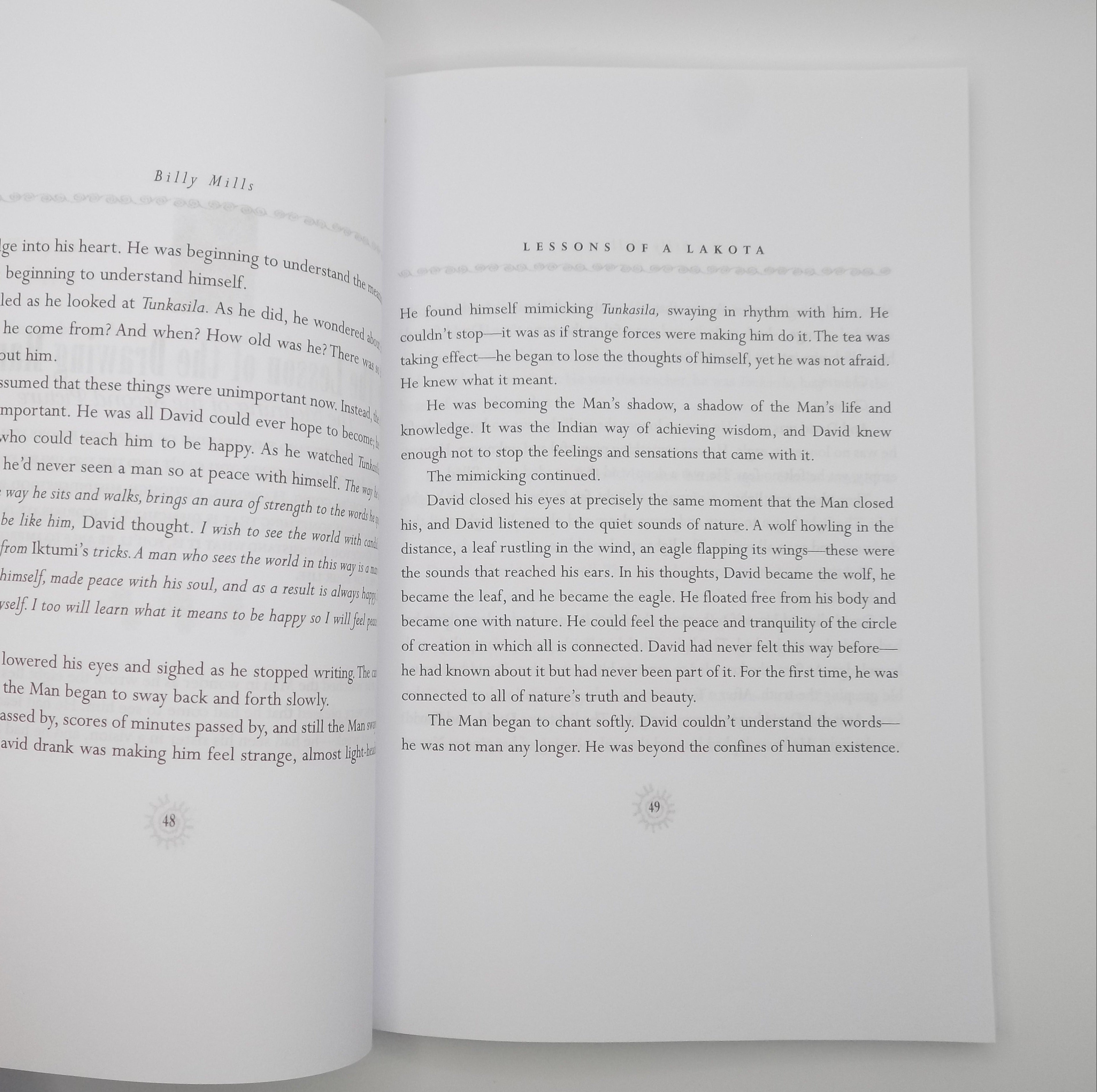 Lessons of A Lakota · Signed and Inscribed by Billy Mills