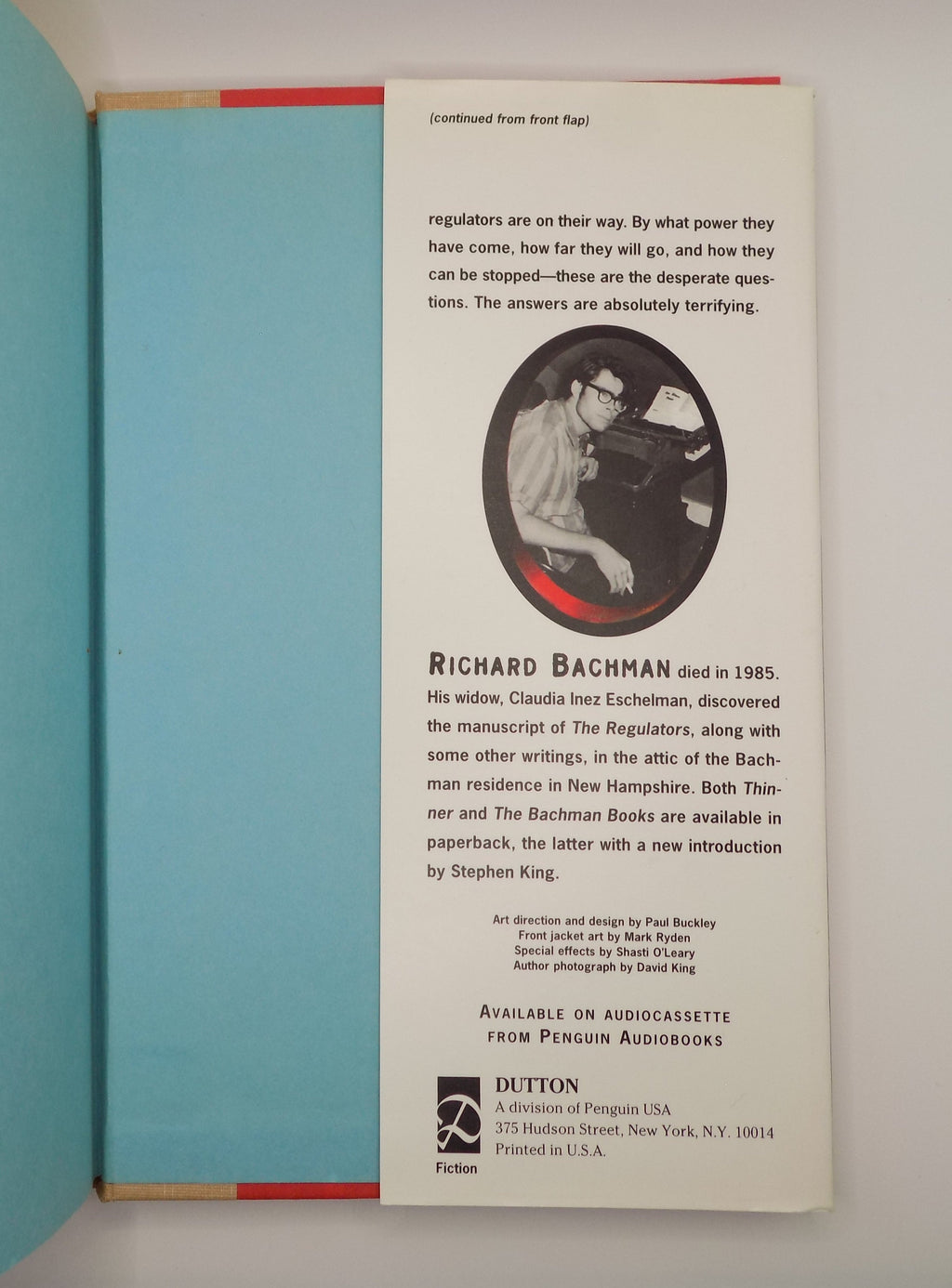 The Regulators by Richard Bachman (Stephen King) [1st Edition, 1996]