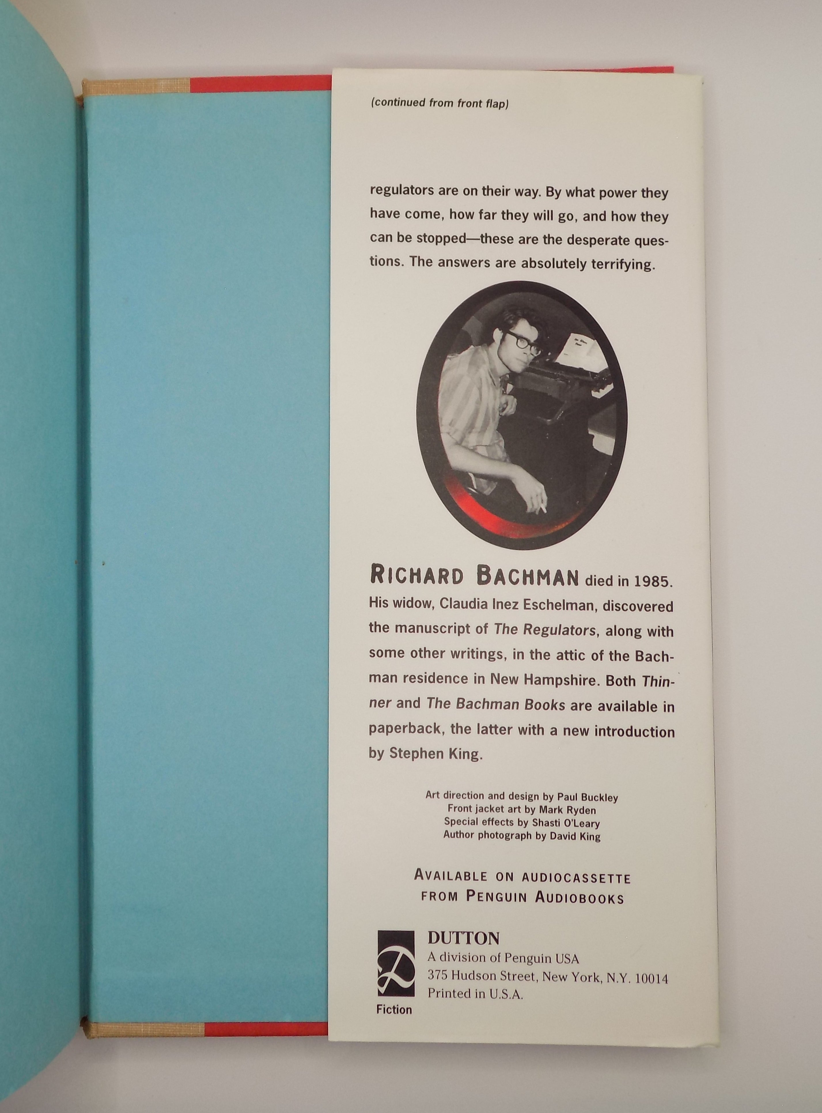 The Regulators by Richard Bachman (Stephen King) [1st Edition, 1996]