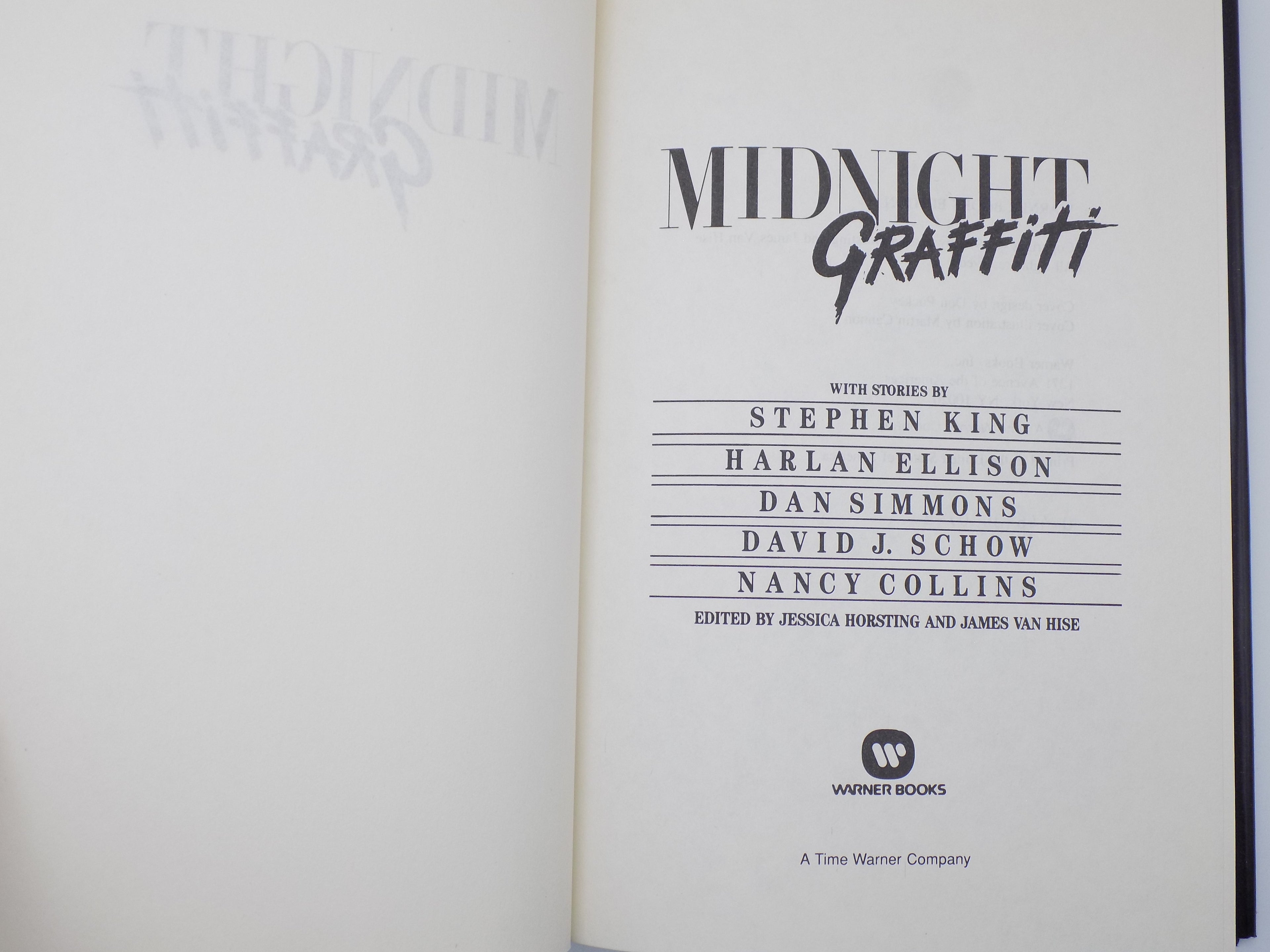 Midnight Graffiti [B.C.E.]  Warner Books, 1992 | Stephen King, Harlan Ellison & Dan Simmons