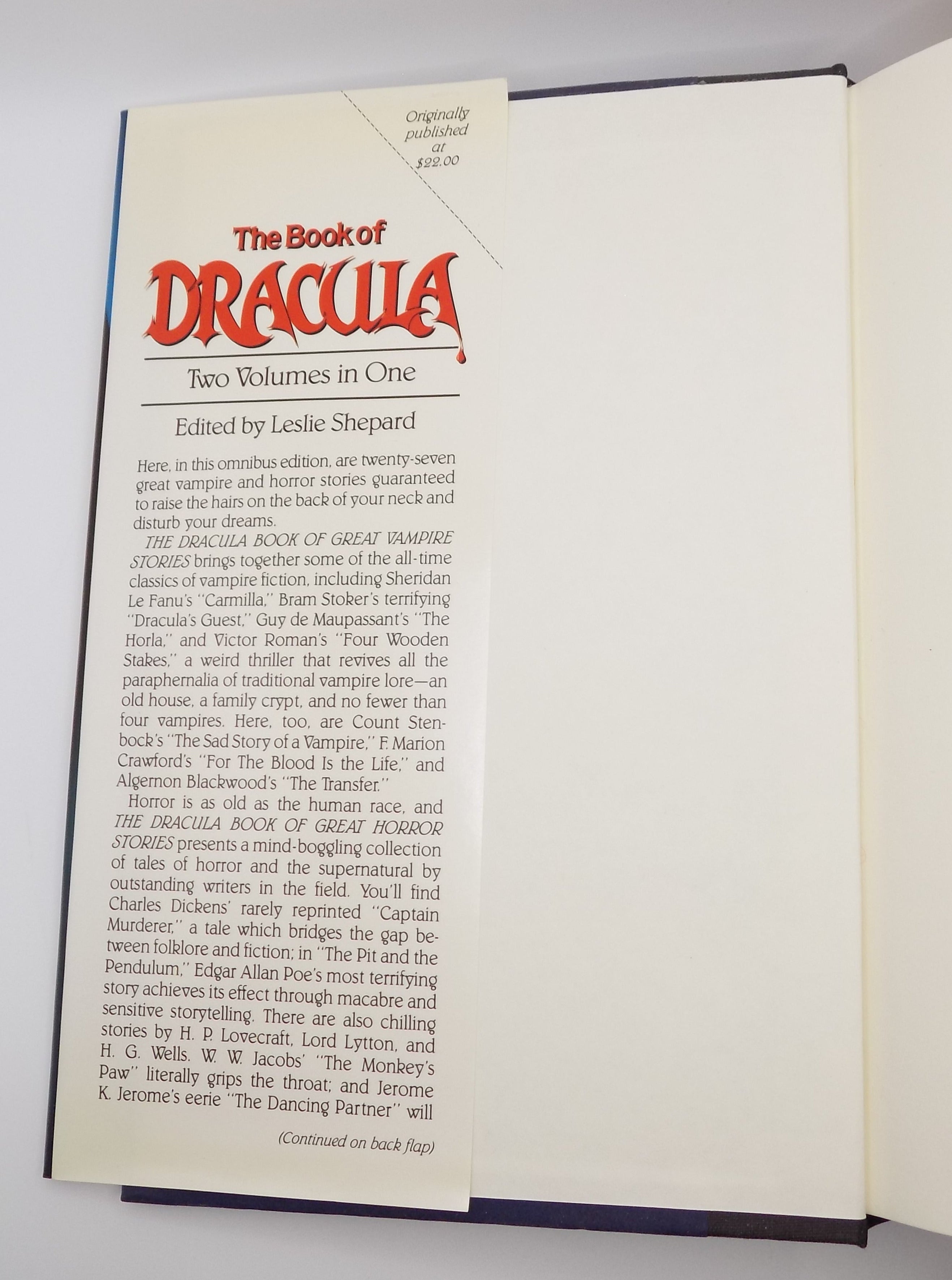 The Book of Dracula Edited by Leslie Shepard [Wing Books, 1991]